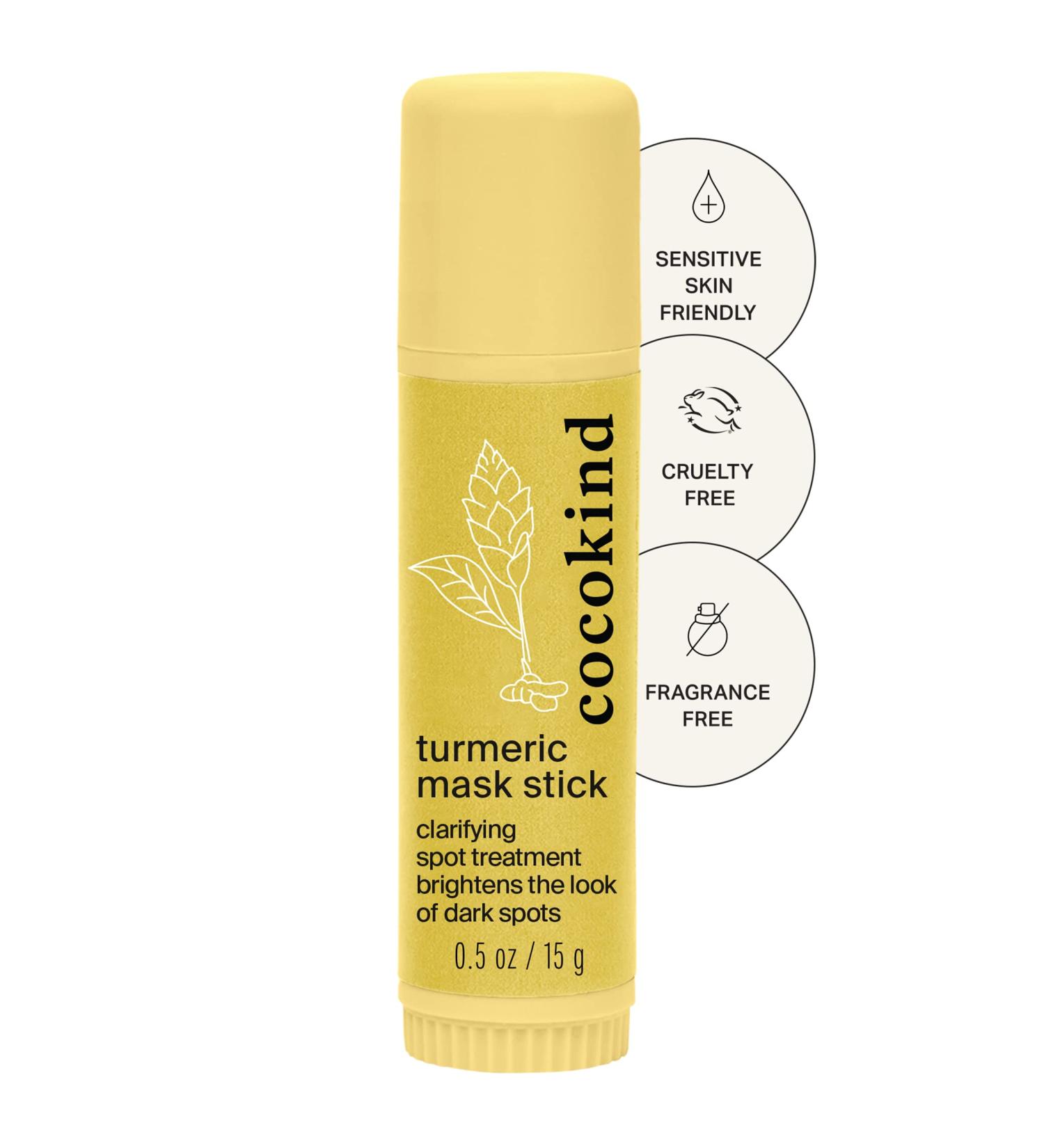 Cocokind Turmeric Mask Stick - Organic Spot Treatment for Dark Spots & Acne with Turmeric Tea Tree Oil & Ginger Root - Buy Online on SooperMarket.com