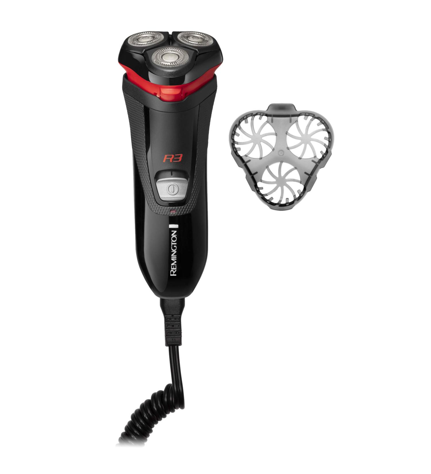 Remington R3000 Style Series R3 Electric Shaver with 3-Day Stubble Trimmer - Black/Red | Corded Rotary Razor - Buy Online on SooperMarket.com
