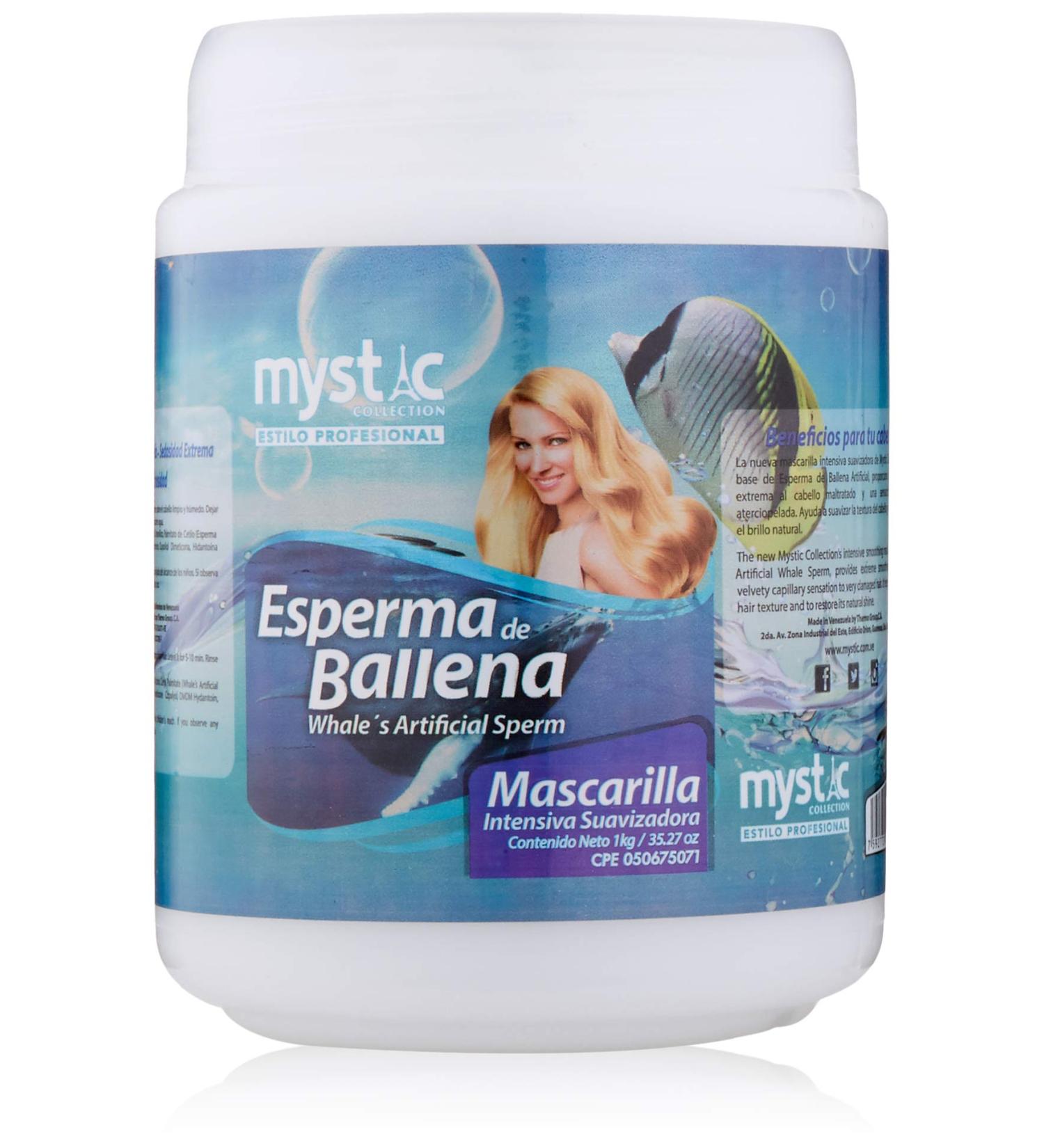 Kleravitex Whale Sperm Hair Mask Treatment 35 Oz - Nourishing & Repairing for Damaged Hair - Artificial Sperm Mask for Smooth & Shiny Hair - Fragile Hair Repair (Esperma de Ballena) - Buy Online on SooperMarket.com