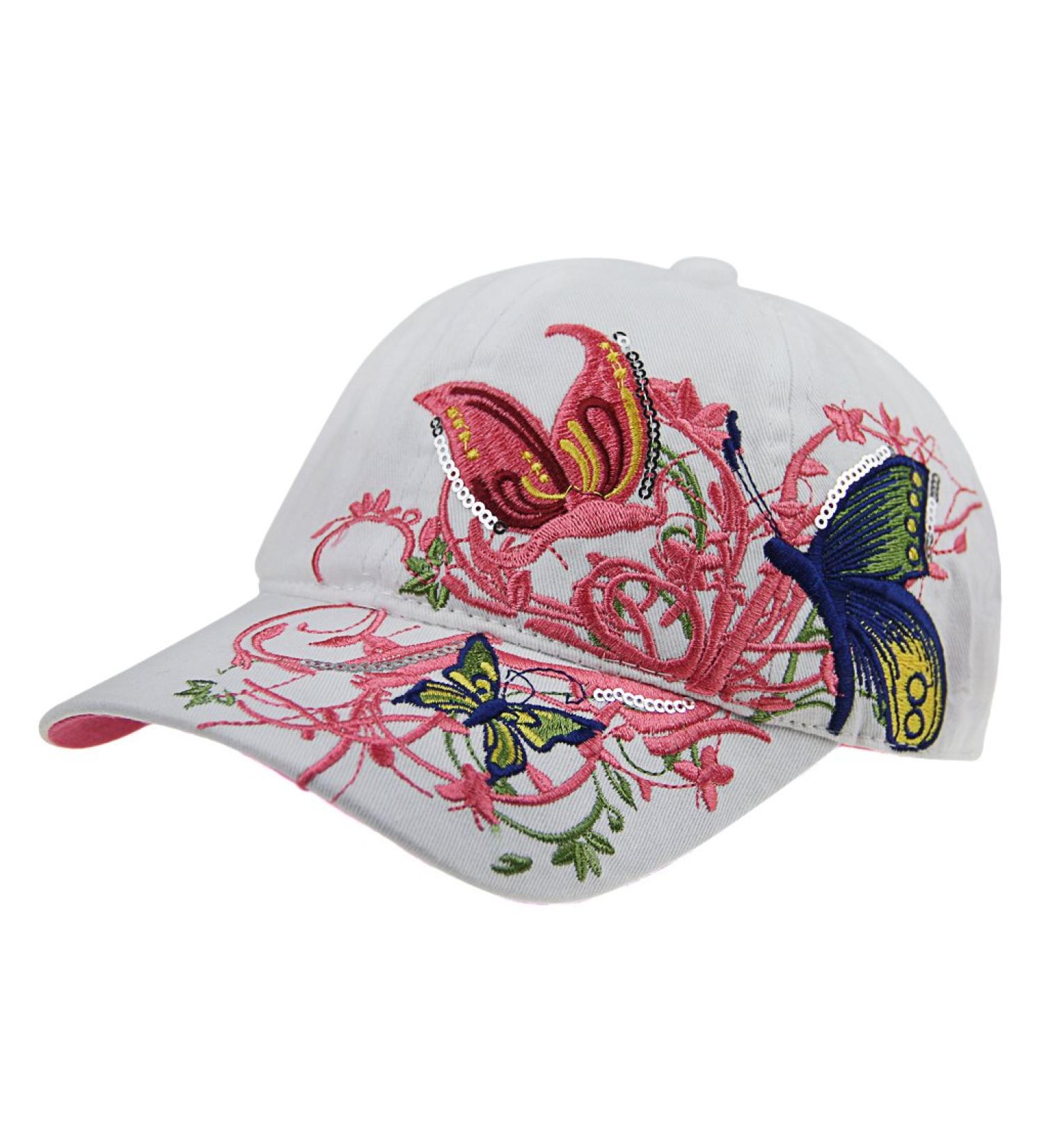 Qchomee Baseball Caps for Young Girls - Fashionable Snapback Hat with Sun Protection - Foldable Sport Sun Hat (White) - Buy Online on SooperMarket.com