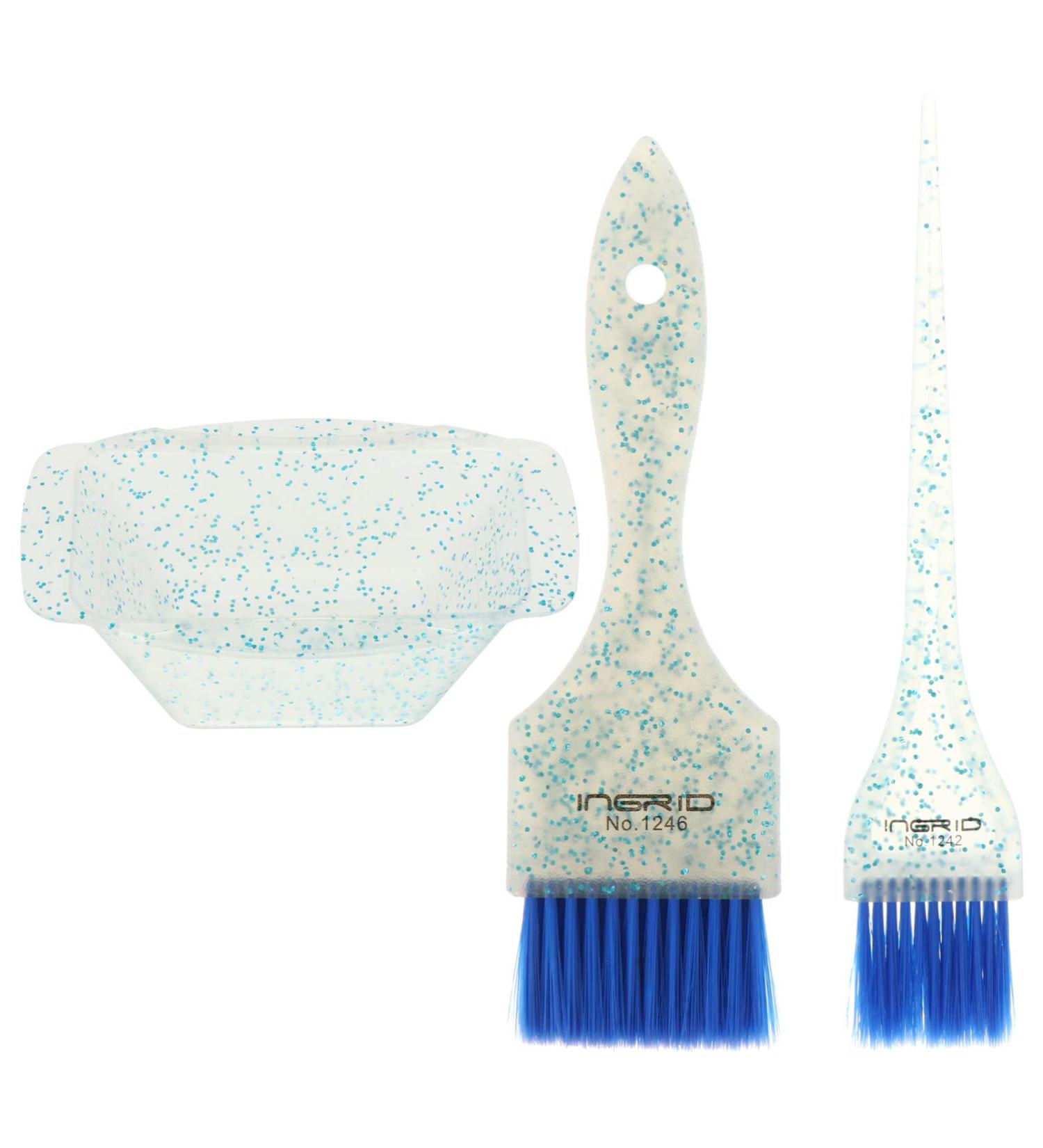 Minkissy Highlight Hair Brush Tint Bowls Set Hair Dye Brush and Bowl Set Professional Hair Dye Kit Salon Hair Coloring Dyeing Kit Tint Tool (Blue) Hair Color Brush Hair Dyeing Bowl - Buy Online on SooperMarket.com