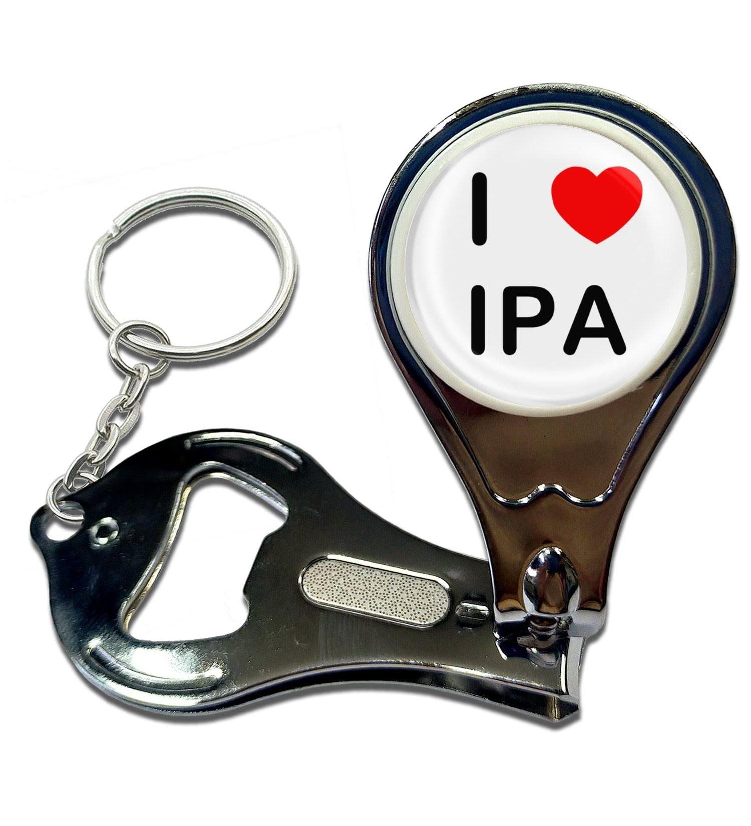 BadgeBeast.co.uk I love IPA - Key Ring Bottle Opener and Nail Clipper - Buy Online on SooperMarket.com