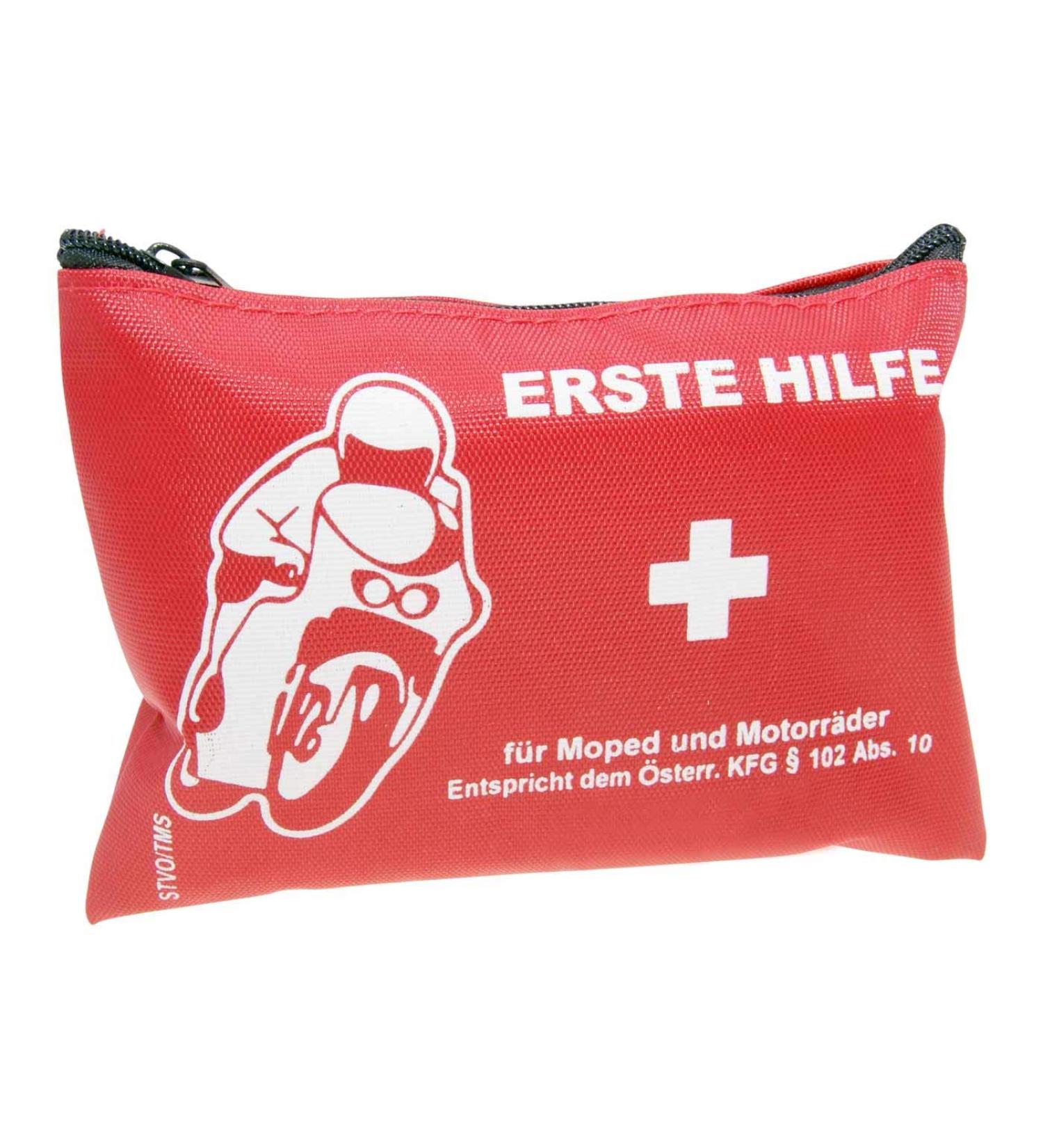 First aid kit/dressing pad for scooter moped motorcycle