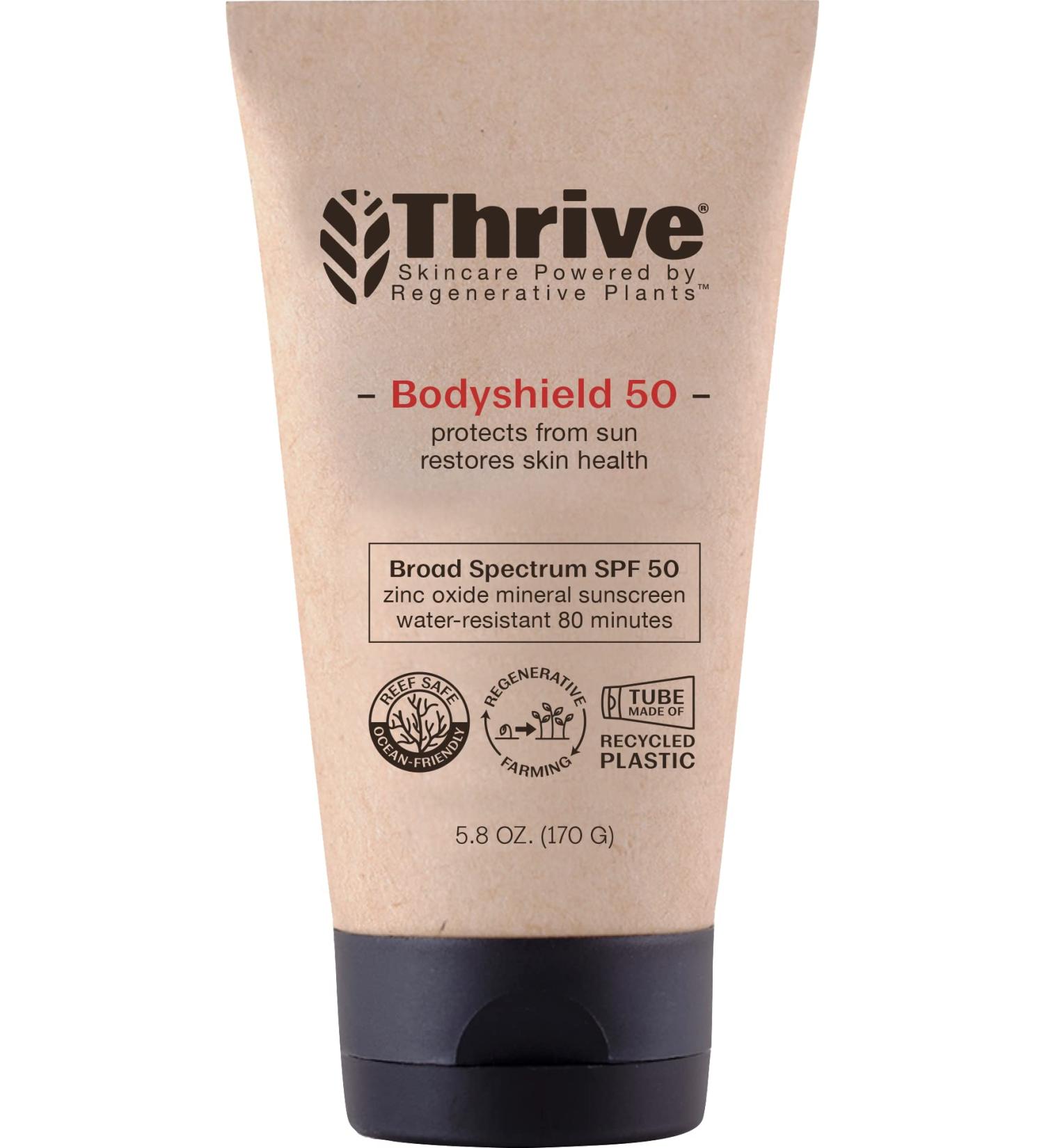 Thrive Natural Body Mineral Sunscreen SPF 50 - Reef Safe, Vegan, Water Resistant, 5.8 oz - Buy Online on SooperMarket.com