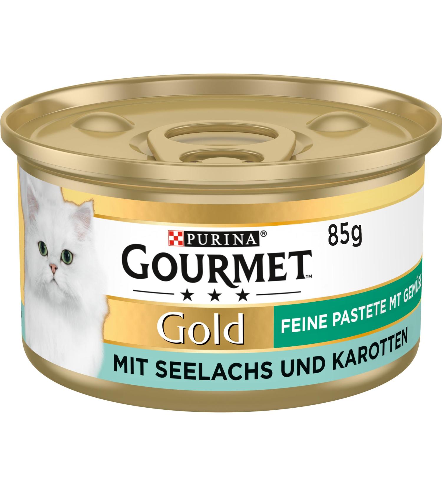 PURINA GOURMET Gold Fine Pate Wet Cat Food with Pollock & Carrots - 12 Pack (85g Each) | Gourmet Cat Meals International Shipping Available - Buy Online on SooperMarket.com
