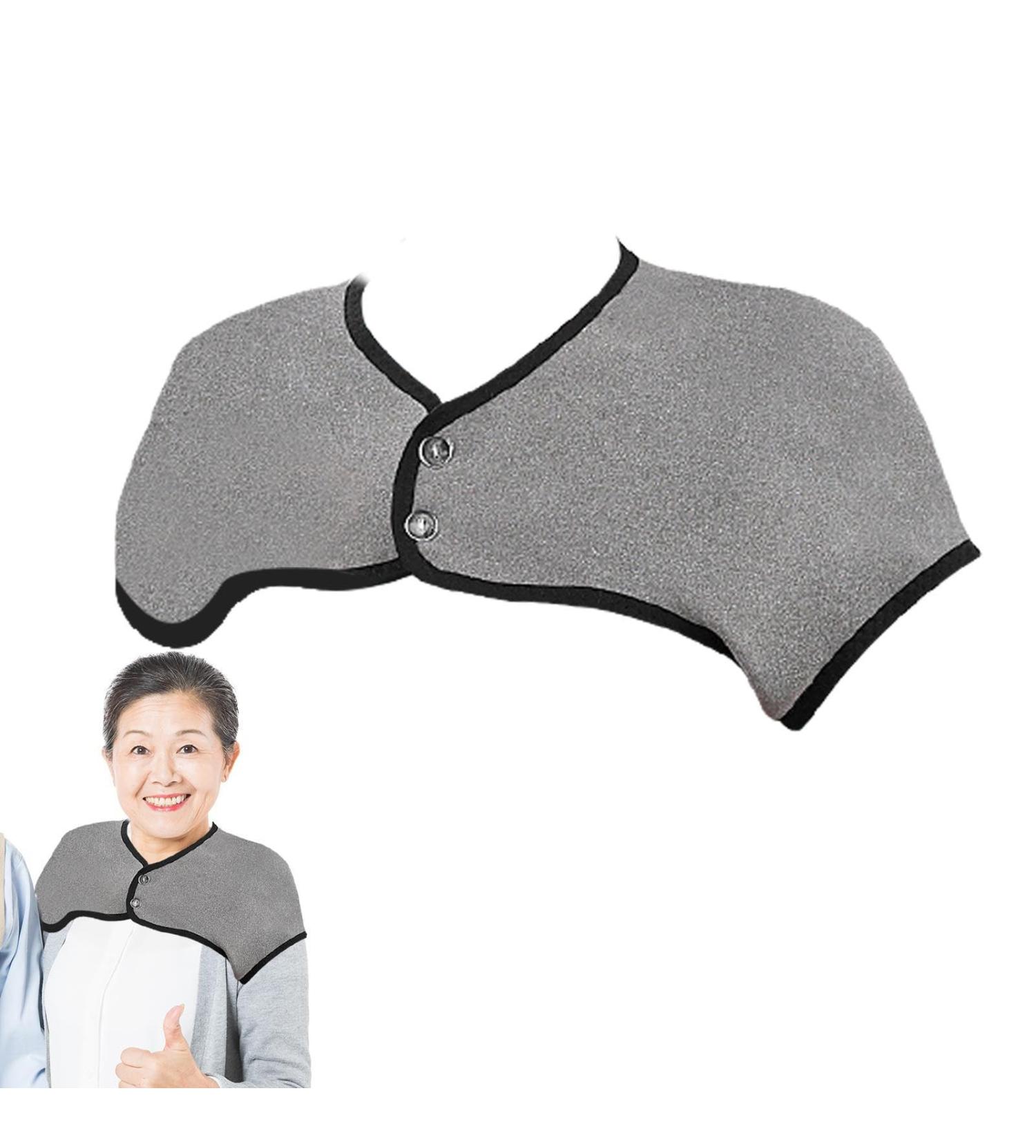 Zceplem Heating Pillow for Shoulder - 360 Thin Heated Neck Wrap | Washable Velvet Neck Warmer for All Seasons | Large Light Gray Neck and Shoulder Relaxation Pillow - Buy Online on SooperMarket.com