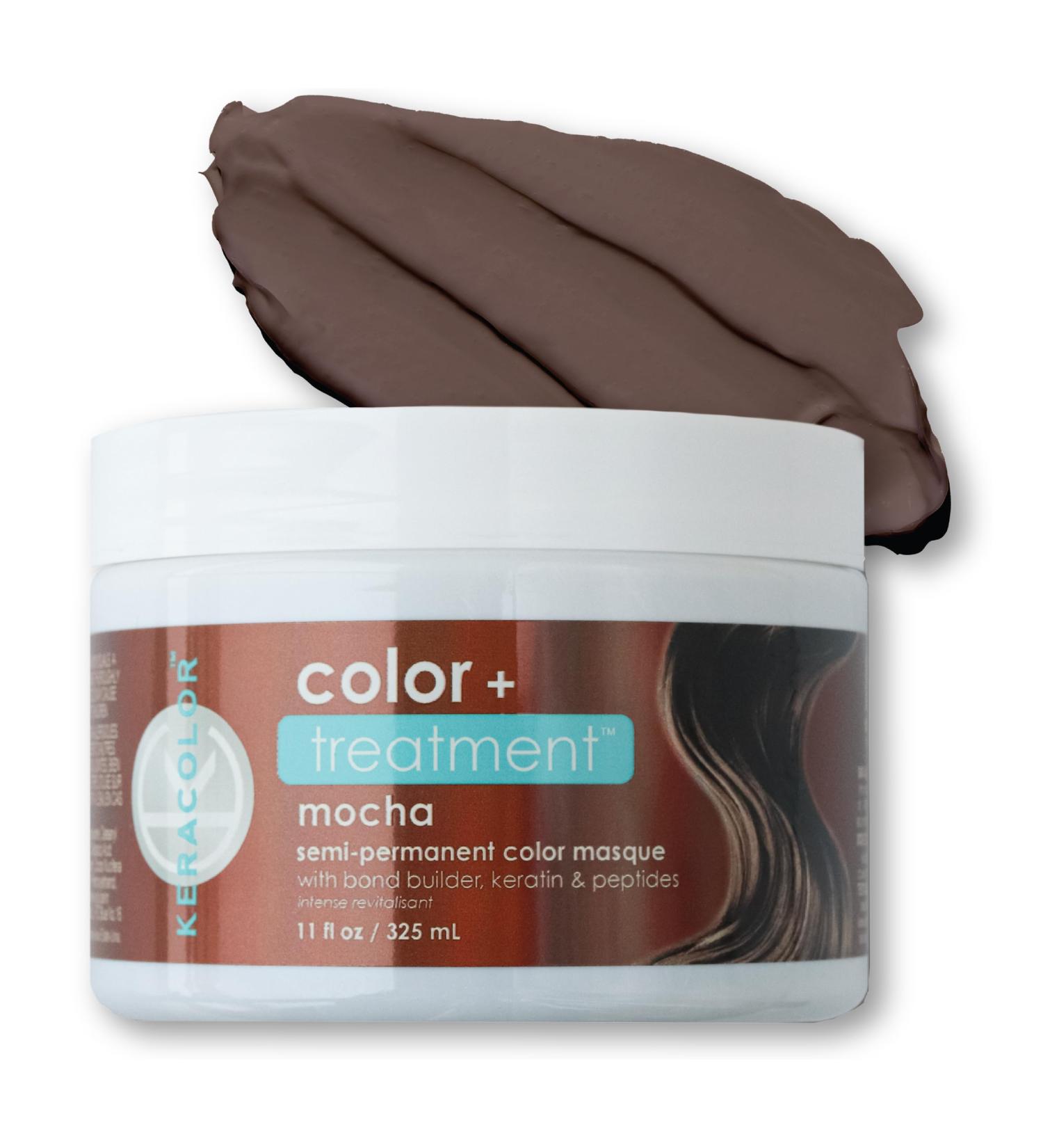 Keracolor Color + Treatment MOCHA - 11 Fl Oz | Vibrant Hair Color & Care for All Hair Types - Buy Internationally - Buy Online on SooperMarket.com