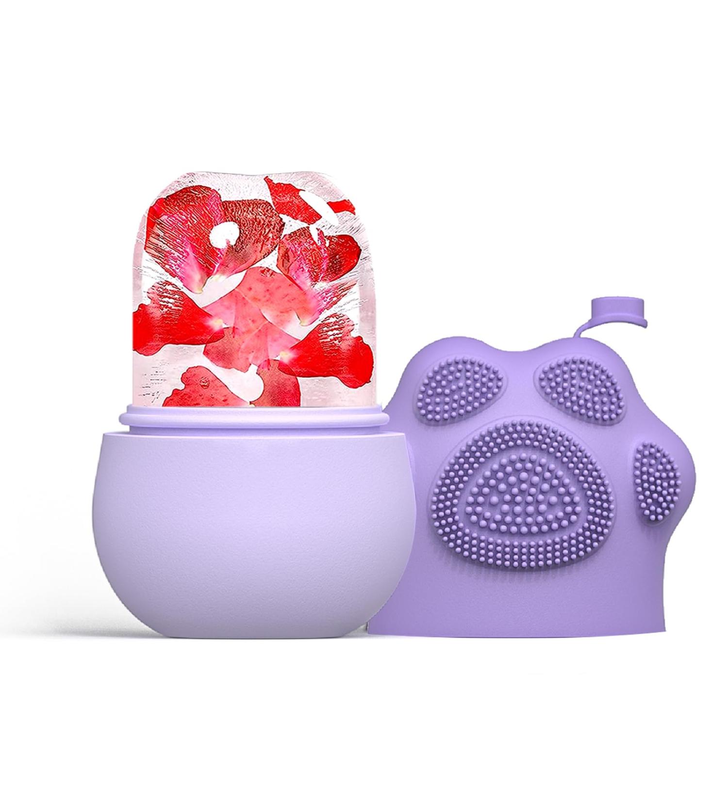 Joyeee Ice Face Roller | Silicone Facial Roller for Puffiness Relief Migraine Pain Relief & Skincare - Reusable Ice Cubes & Perfect Gifts for Women - Buy Online on SooperMarket.com