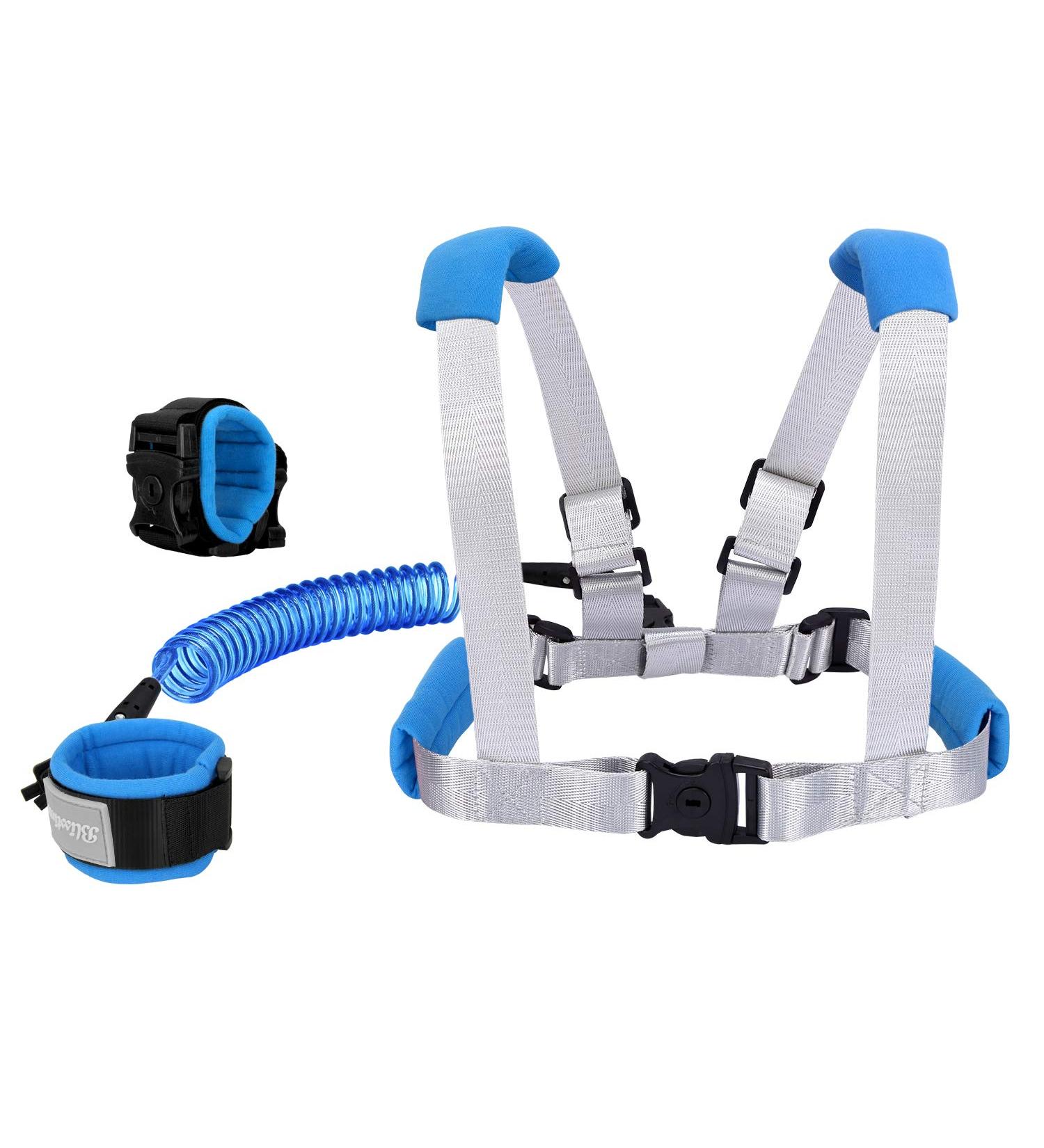 Blisstime 2 in 1 Toddler Leash - Anti Lost Wrist Link for Toddlers - Blue - Buy Online on SooperMarket.com