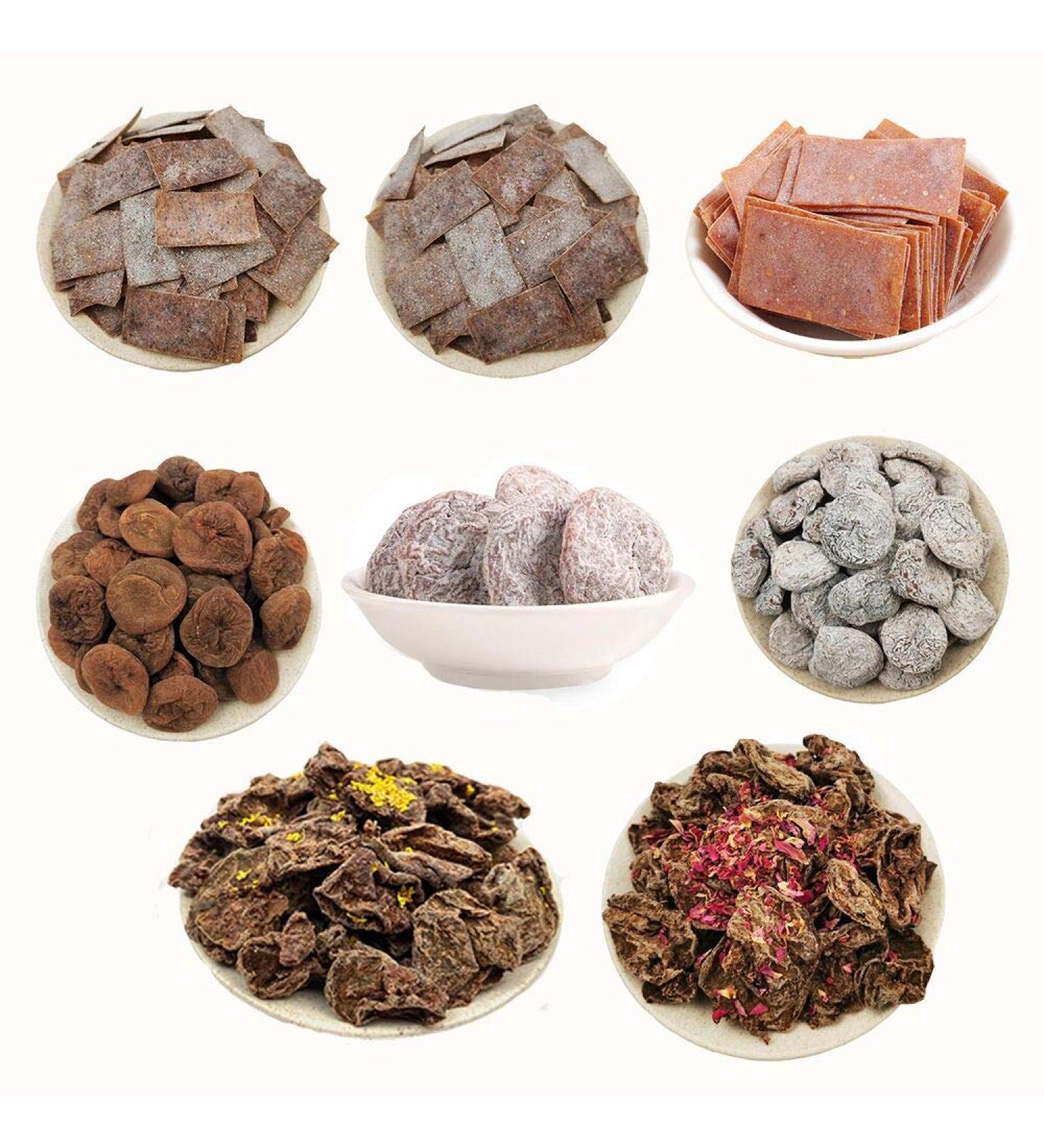 OUYANGHENGZHI Mixed Fruit Dried Plums Preserved Prunes 8-Flavor 6.35oz - 180g/6.35 Ounce - Buy Online on SooperMarket.com