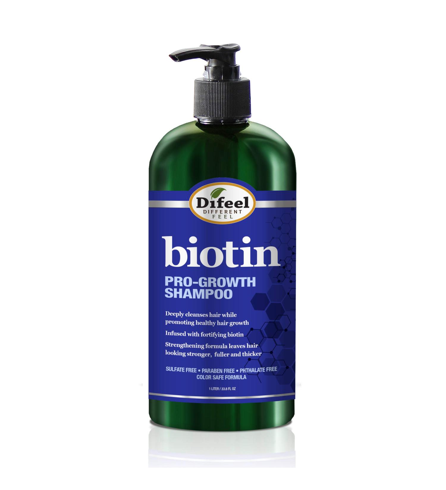 Difeel Pro-Growth Biotin Shampoo 33.8 oz. - Sulfate-Free Shampoo for Thinning Hair and Hair Loss with Biotin for Hair Growth - Buy Online on SooperMarket.com