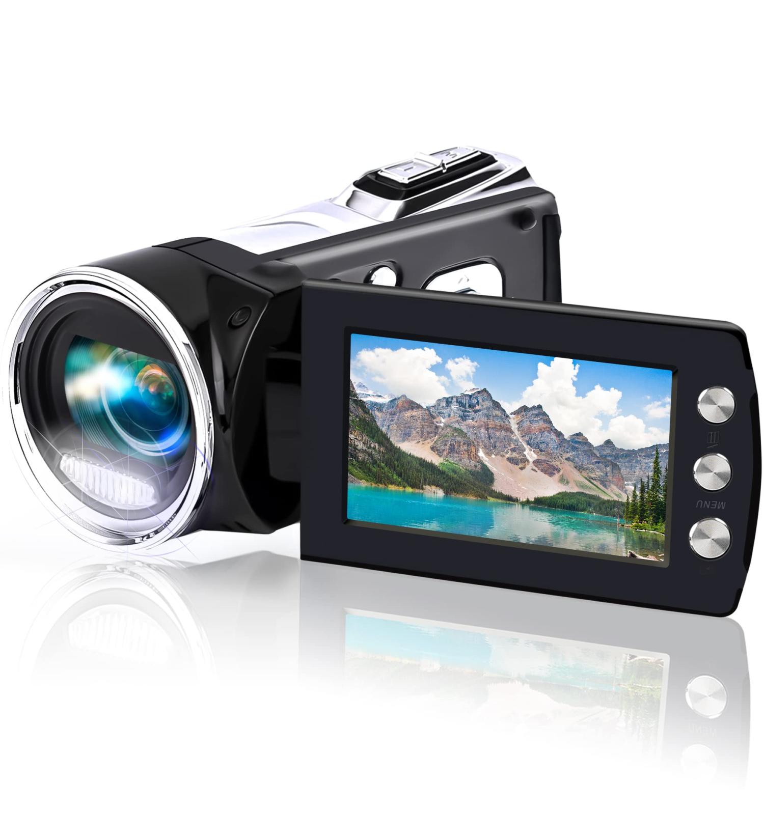 Heegomn Video Camera Camcorder 2.7K 36MP Vlogging Recorder for YouTube TikTok | 2.8'' LCD Screen, 8X Digital Zoom | Ideal for Teens & Beginners - Buy Online on SooperMarket.com