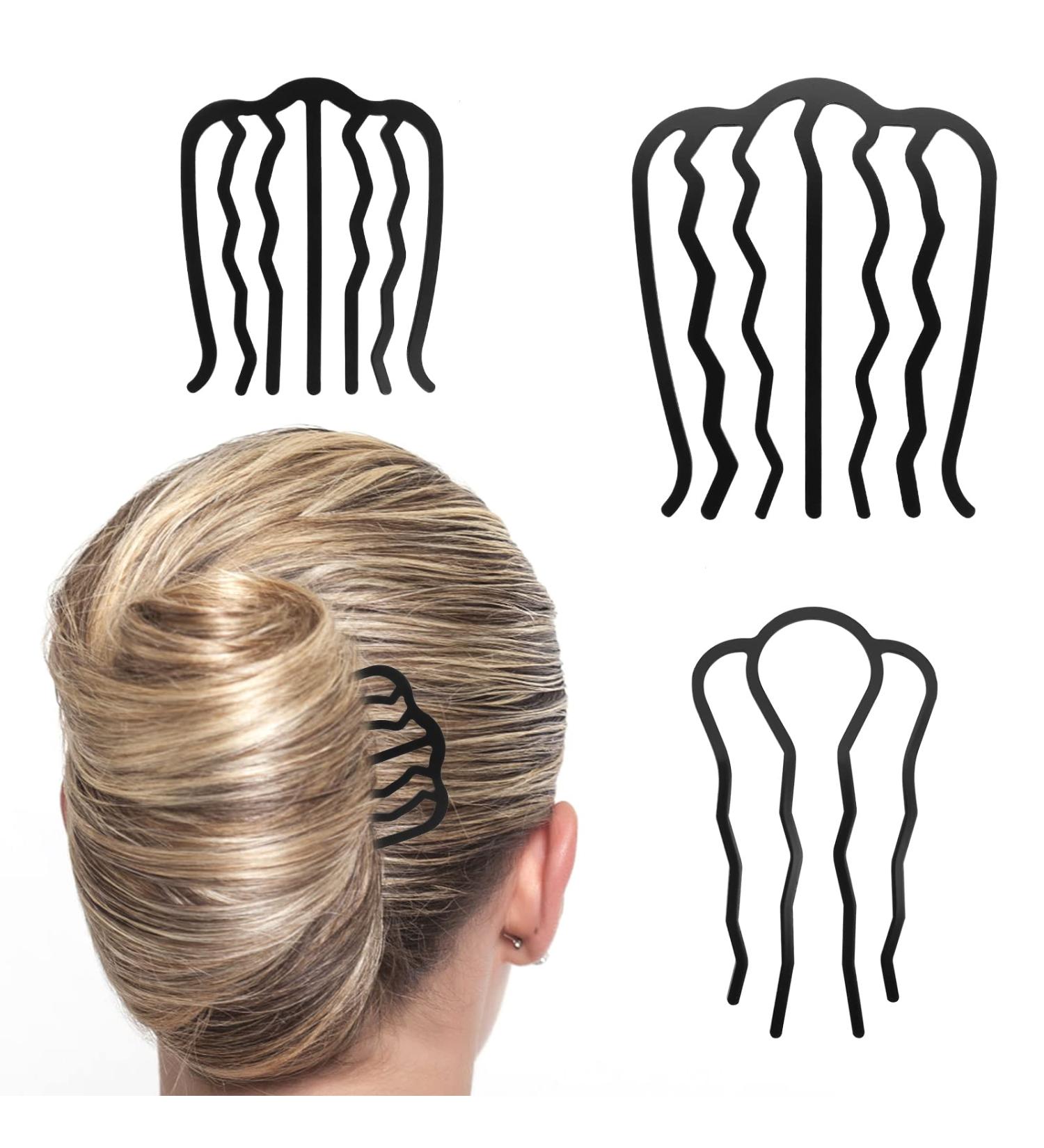 Vintage Meatball Hair Styling Tool Set - 3 PCS Hair Fork Clip & Combs for Updo Bun - Women's Hair Accessories - Buy Online on SooperMarket.com