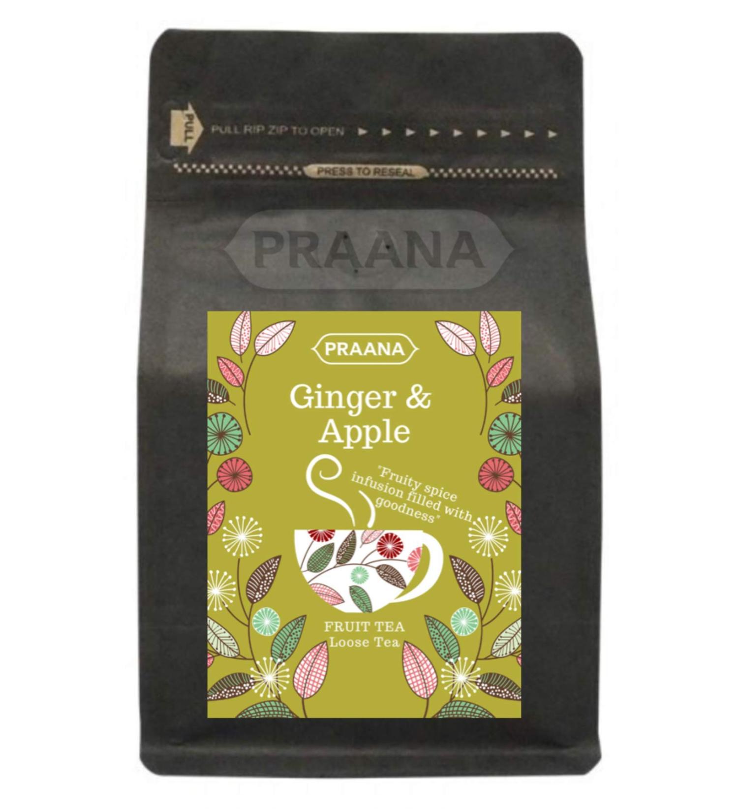 PRAANA TEA Ginger and Apple Fruit Tea 100 g 511-100