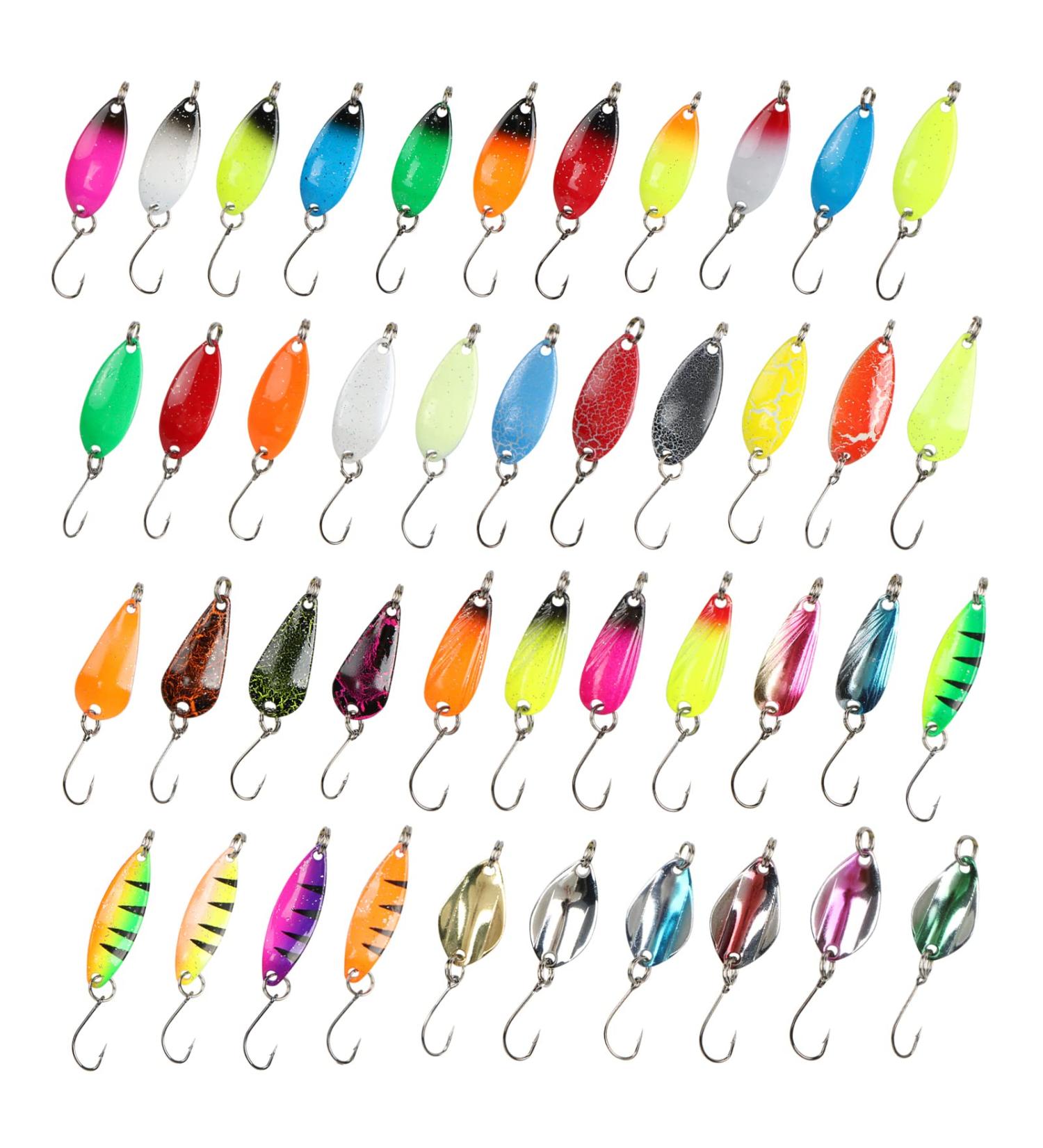 Buy Spinner Turn Signal Set & 43-Piece Trout Bait Spoon Set | Ideal for Pike Perch and Trout Fishing - Buy Online on SooperMarket.com