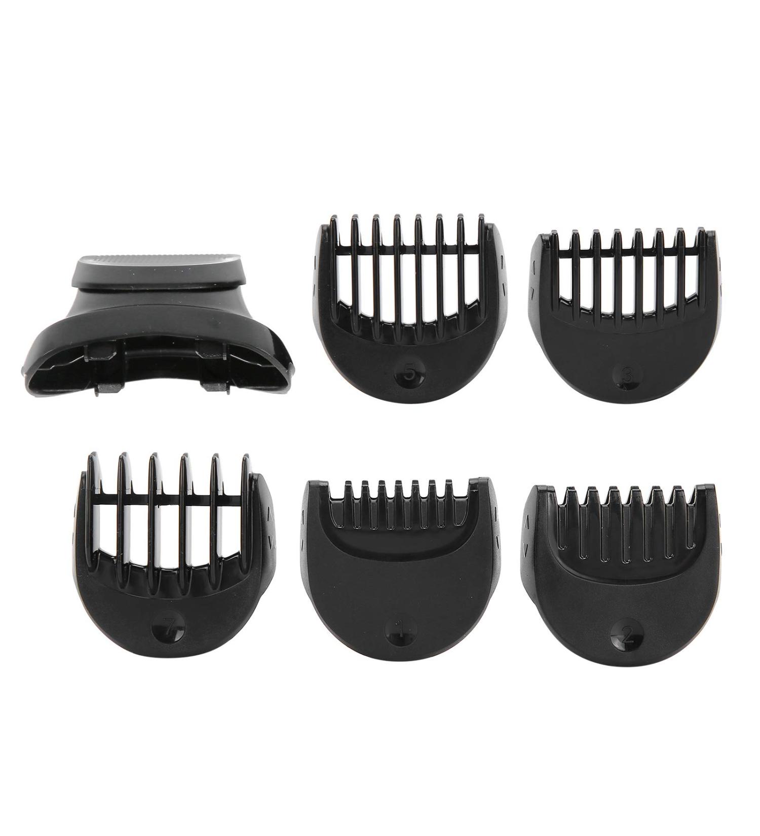Buy Electric Shaver Trimmer Head Set BT32+5 - 5 Guide Combs - Replacement Black Trimmer Head for All Skin Types | Fast International Shipping - Buy Online on SooperMarket.com