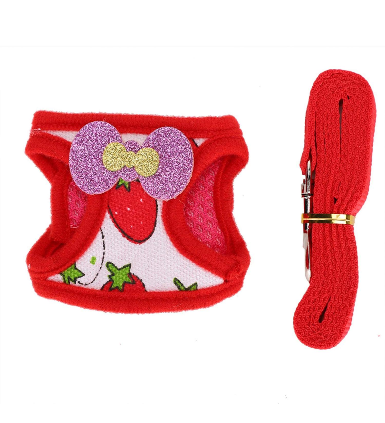 Fdit Small Animals Harness and Leash Set Soft Harness with Lead for Rabbits Bunny Rabbits Adjustable Harness (S) - Buy Online on SooperMarket.com