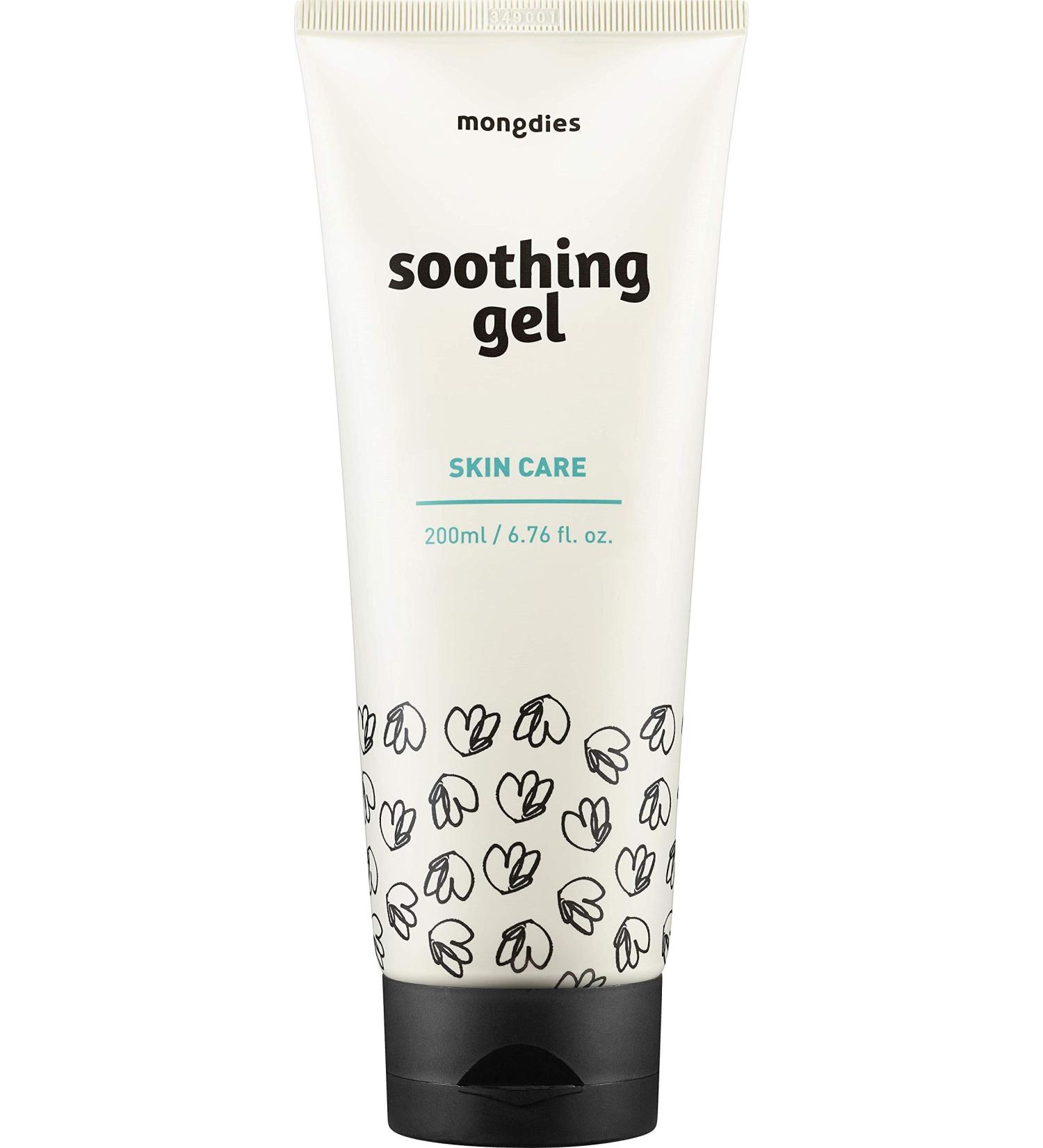 Mongdies Baby Soothing Gel - Cooling & Soothing Sensitive Skin Solution | German DermaTest Excellent Grade | EWG Green Level Ingredients | Natural Fragrance - 200ml - Buy Online on SooperMarket.com