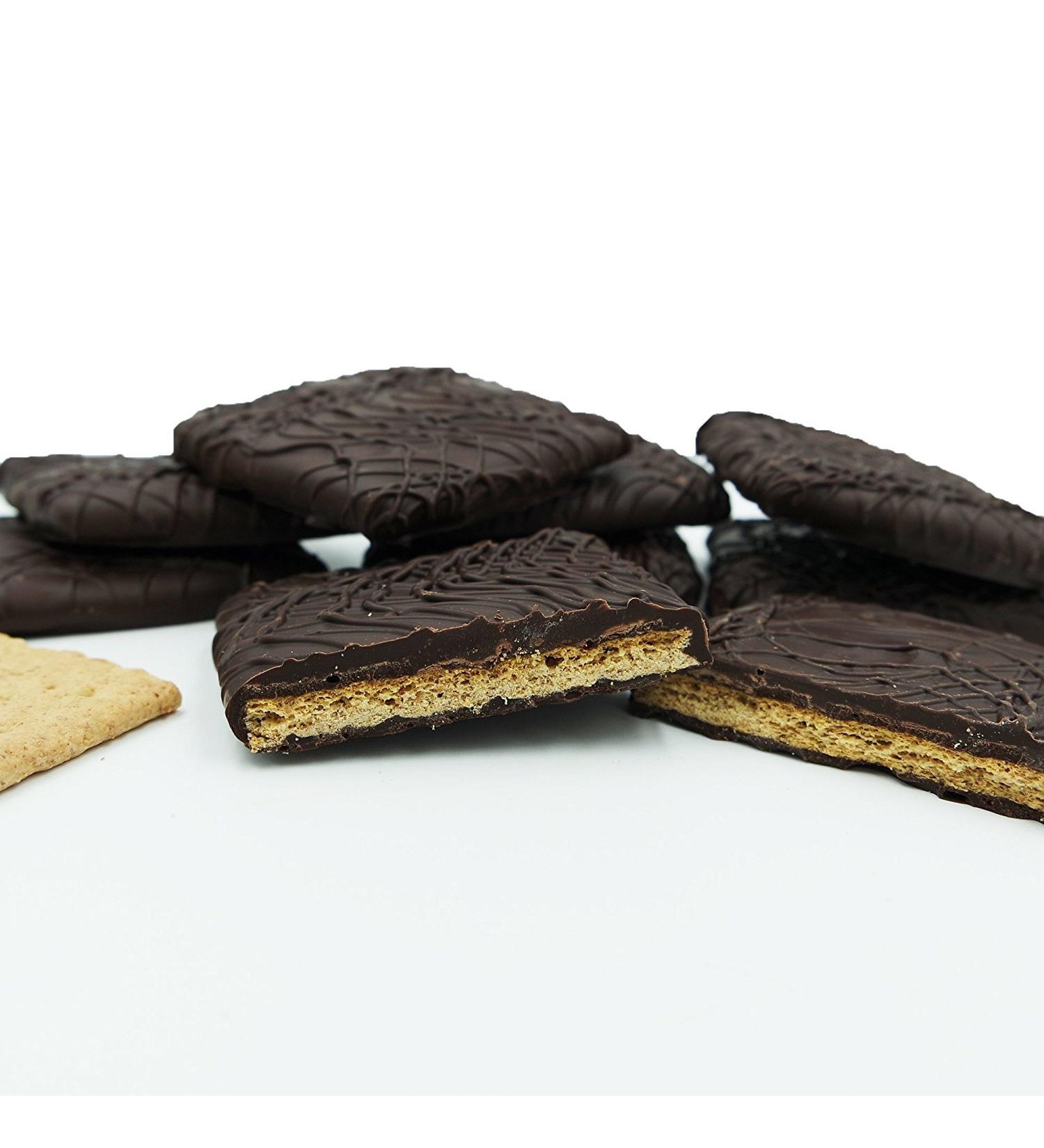 Philadelphia Candies Honey Graham Crackers Dark Chocolate Covered 1lb Gift Box - Buy Online on SooperMarket.com
