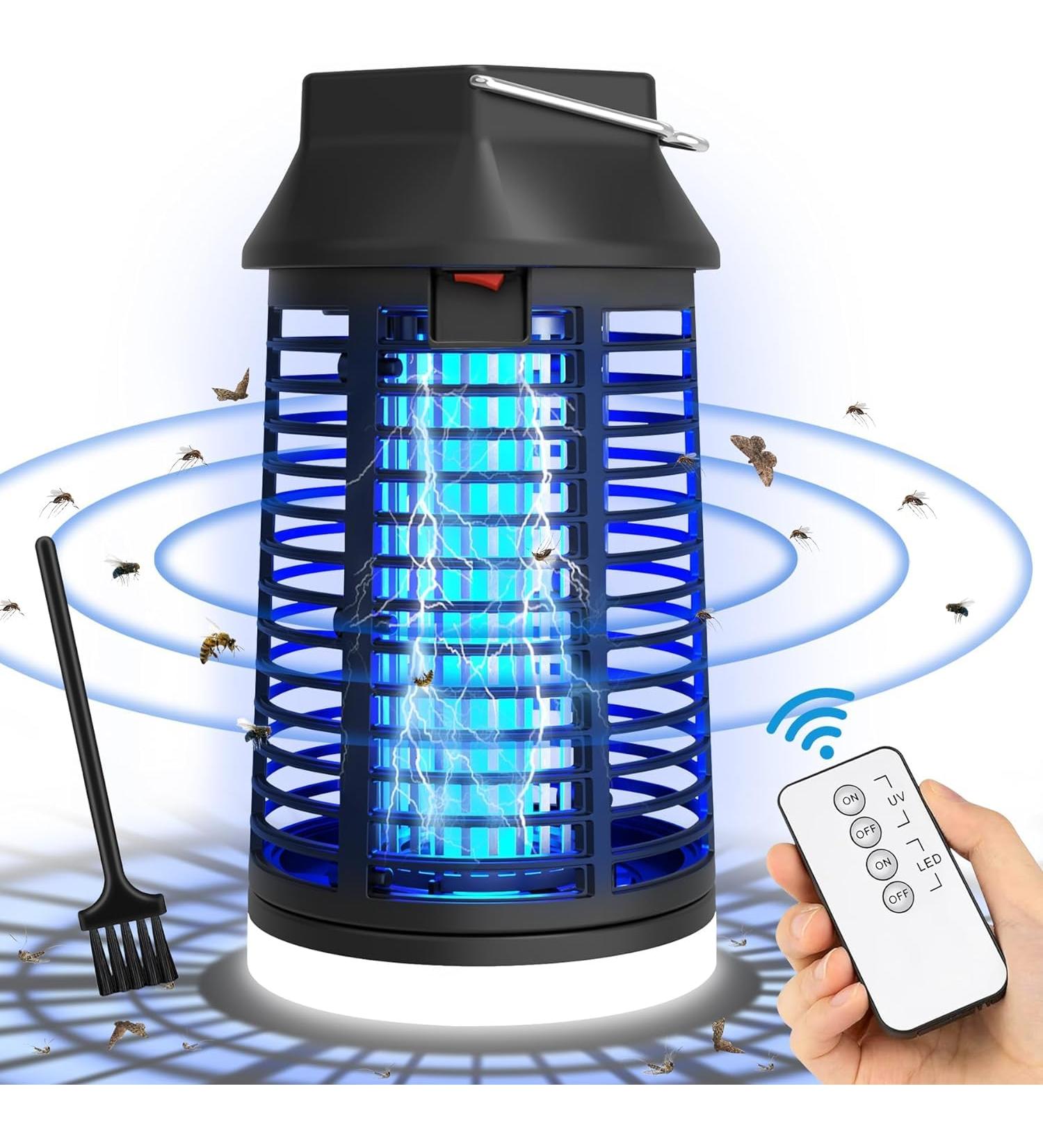 15W UV Mosquito Trap - Electric Insect Catcher with LED & Remote Control | Effective Indoor & Eaves Fly Trap - Buy Online on SooperMarket.com