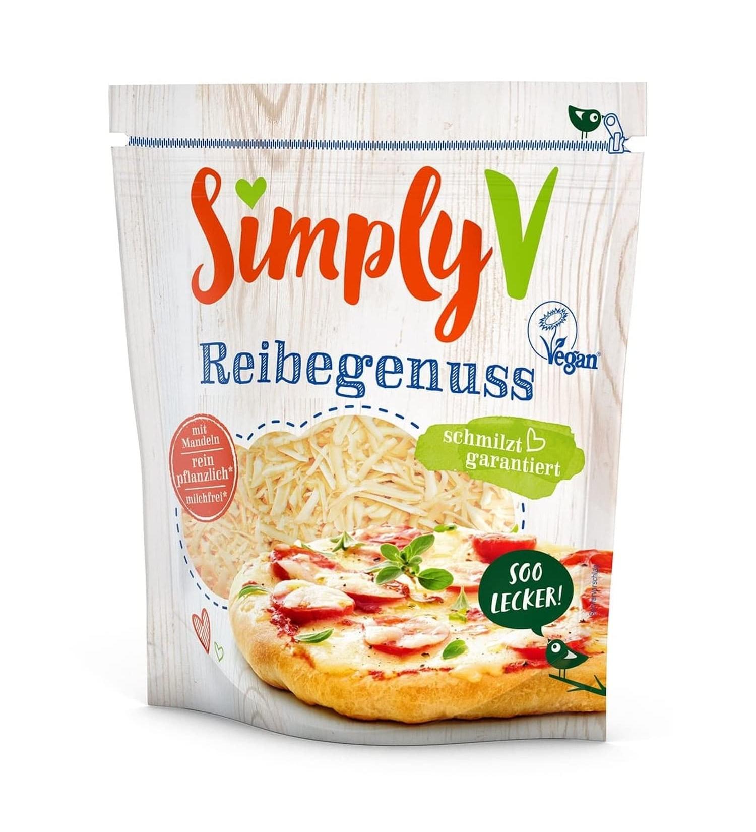 Simply V Grated Cheese (Vegan Cheese Alternative) 200g x 6 (1200g)