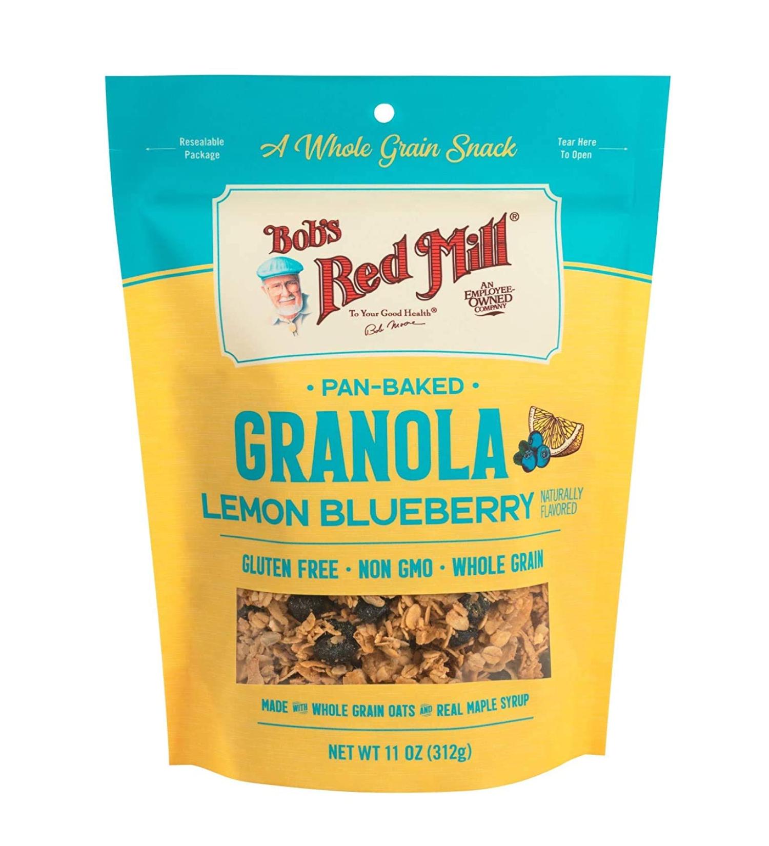 Bob's Red Mill Pan-Baked Granola Lemon Blueberry 11oz (Pack of 2) - Delicious Breakfast Blend - Buy Online on SooperMarket.com