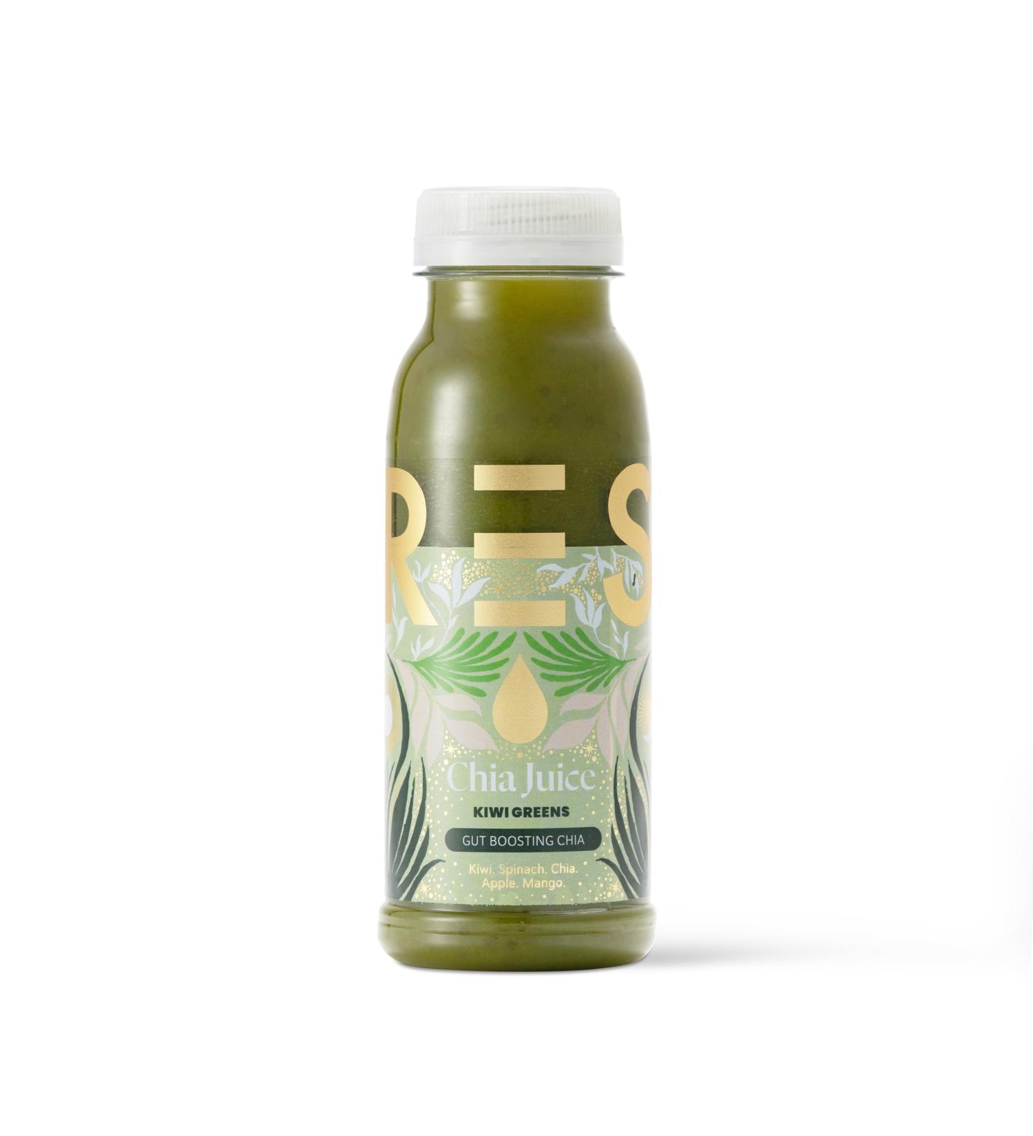 PRESS Healthfoods Kiwi Greens Chia Juice 250ml - Raw Cold Pressed Juice with Apple, Mango, Spinach, Kiwi, and Chia Seeds - Buy Online on SooperMarket.com