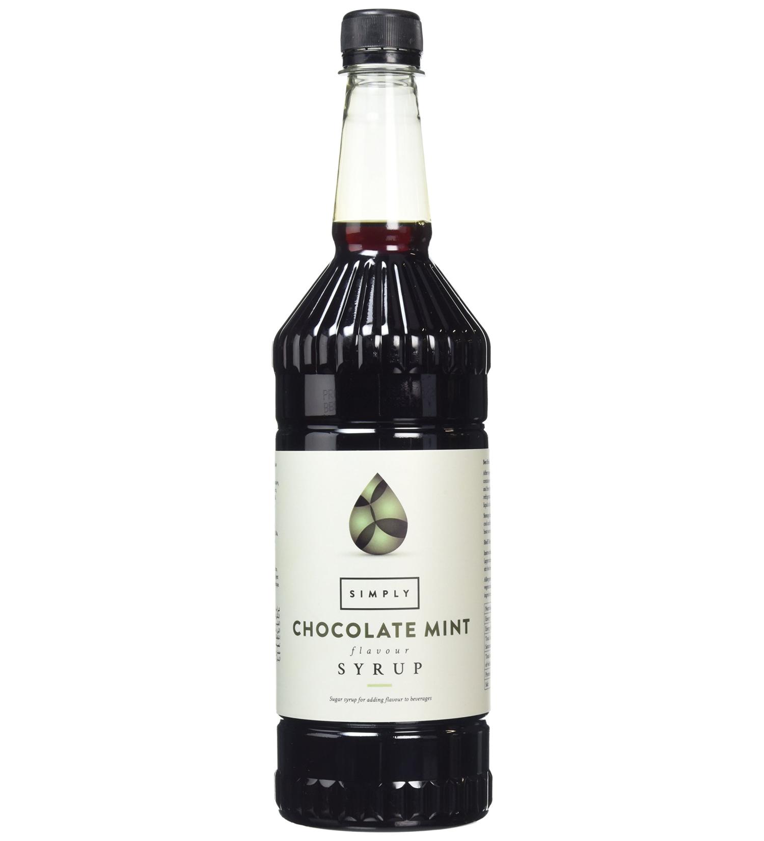 Simply Chocolate Mint Syrup 1 Litre - Buy Online on SooperMarket.com