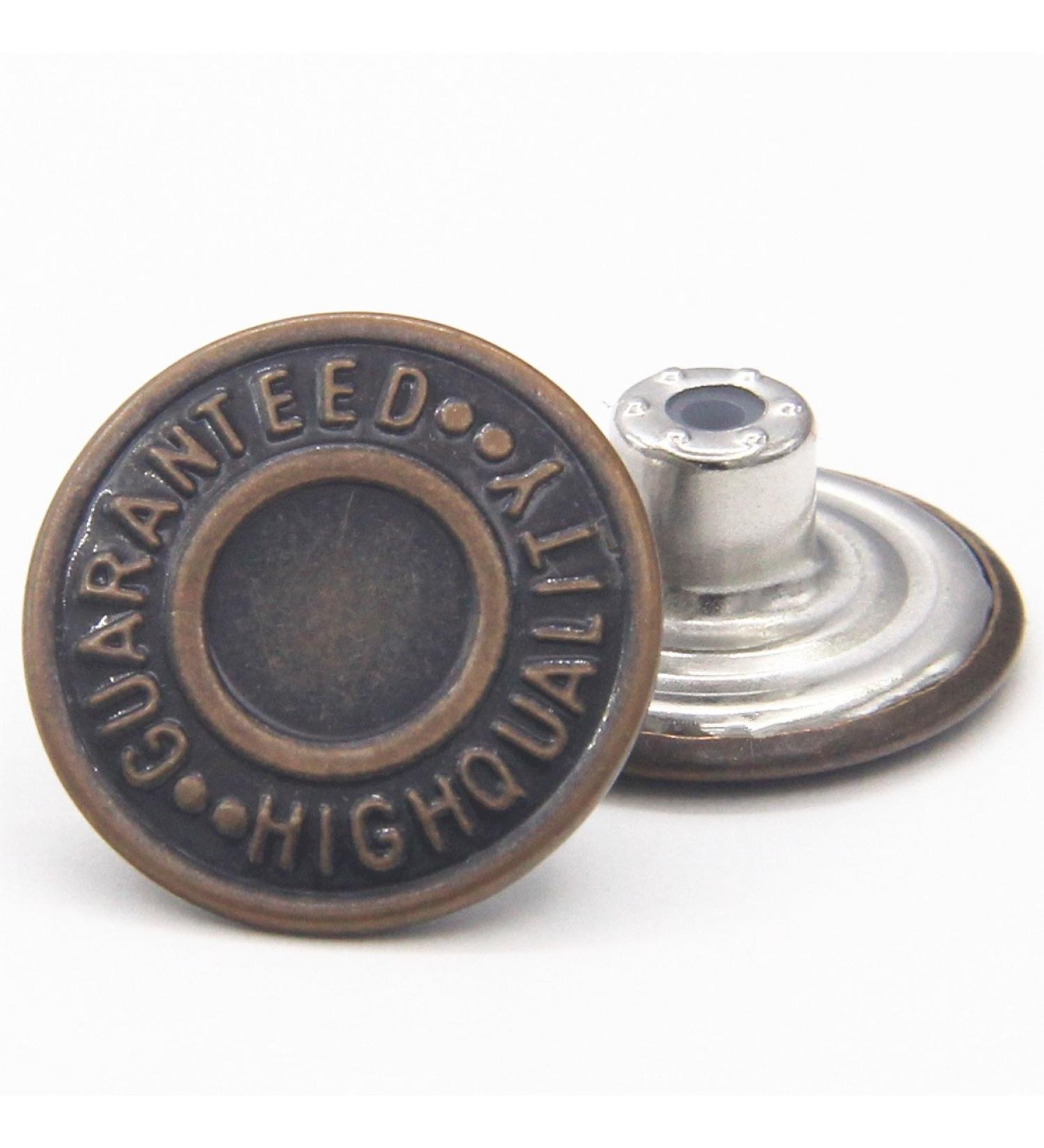 20mm Copper Tack Buttons - 12 Sets Combo for Jean Replacement - Buy Online on SooperMarket.com