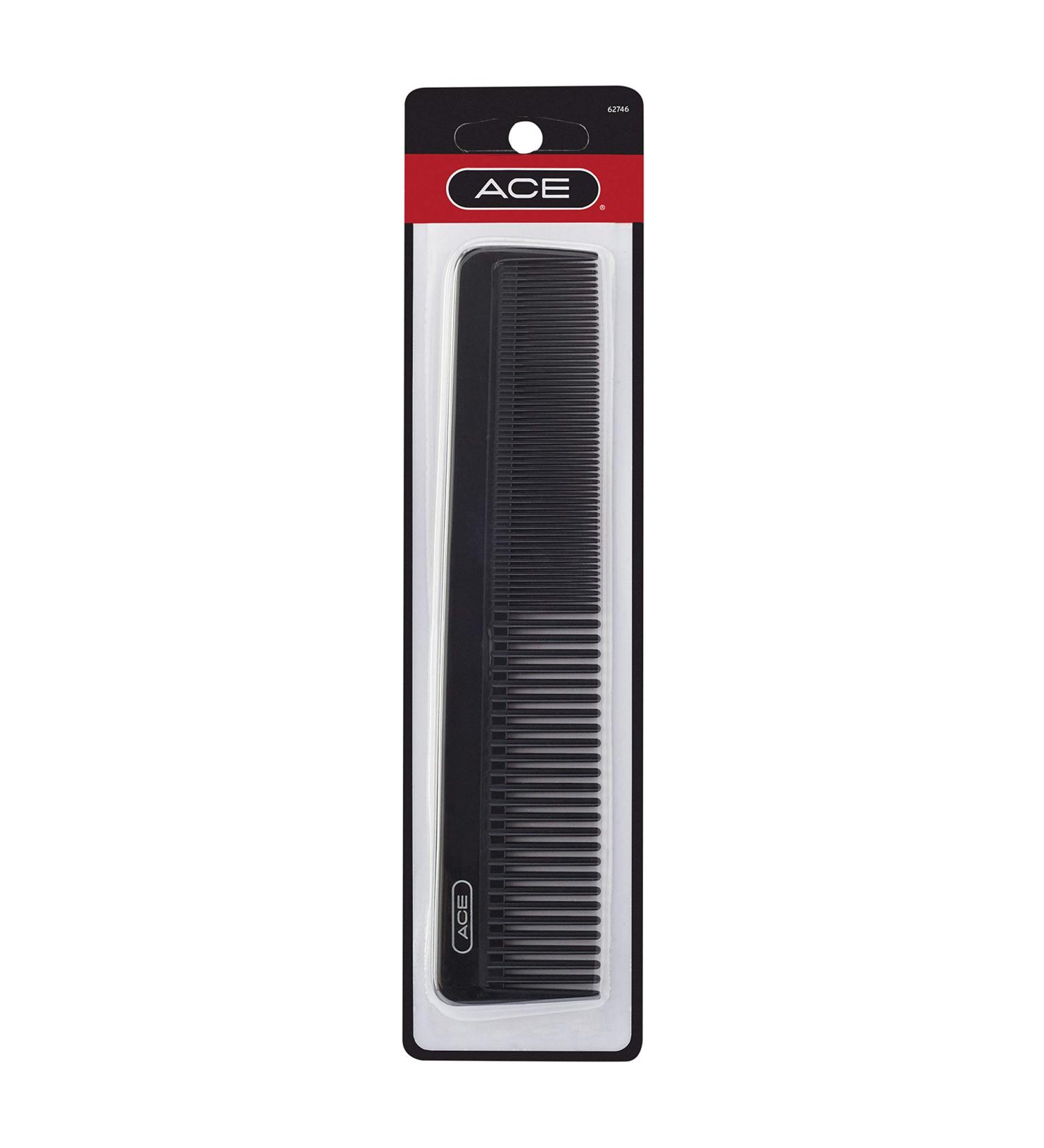 Ace Hair Dressing Comb 7.5 Inch Black - Fine Teeth for Thin to Medium Hair - Buy Online on SooperMarket.com