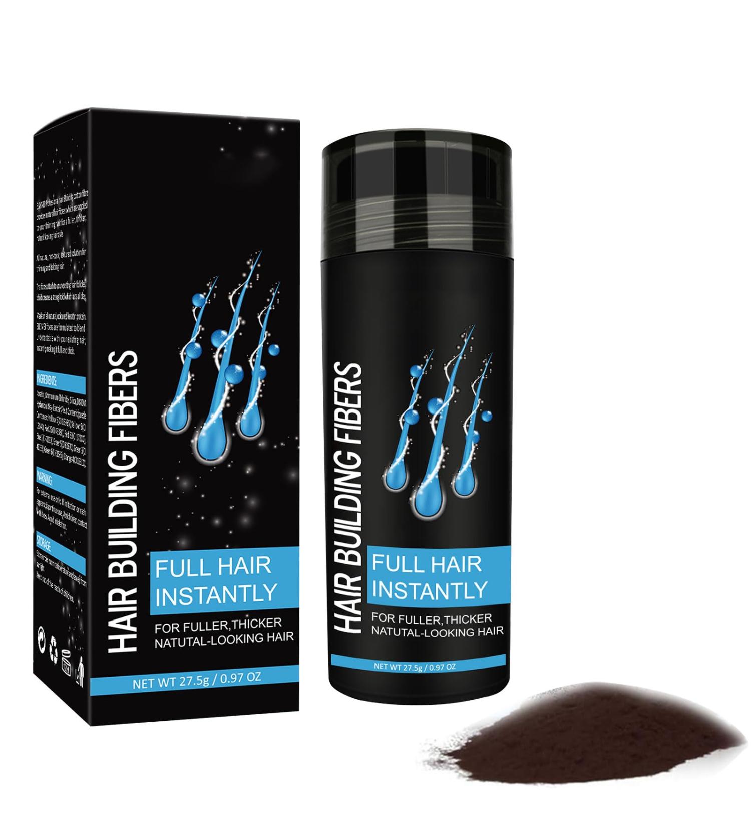 Hair Building Fibers Hair Building Fibres Powder Hair Fibres Dark Brown Hair Fibres For Thinning Hair Hair Loss Concealer Fiber Hair Building Fibres & Hair Fibers (Dark Brown) - Buy Online on SooperMarket.com