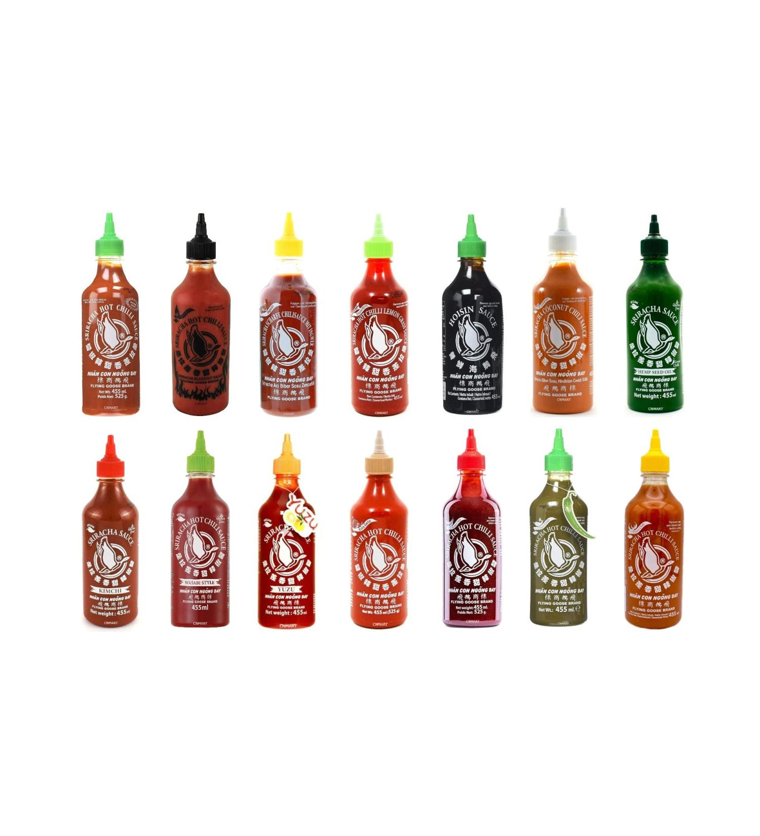 Flying Goose Sriracha Hot Chilli Sauce Assorted 455ml (Pack of 3) Customise Your Flavours - Buy Online on SooperMarket.com