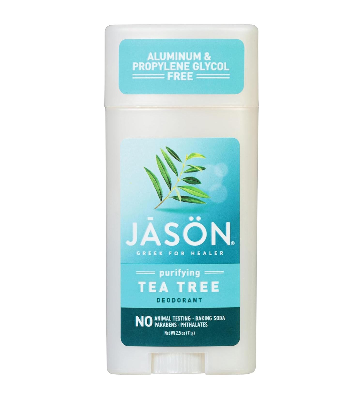 JASON Aluminum Free Deodorant Stick - Tea Tree - 2.5 Oz. - Pack of 3 - Buy Online on SooperMarket.com