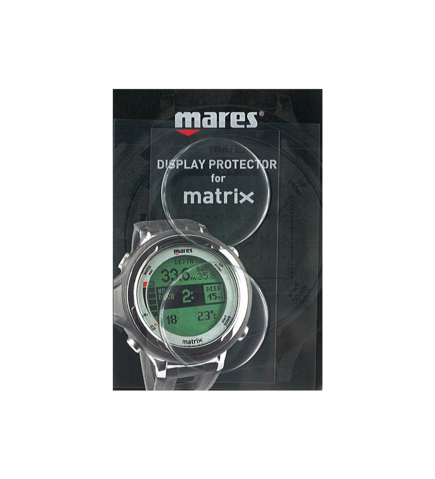 Mares Matrix Smart Screen Protector Clear, One Size, Pack fo 2