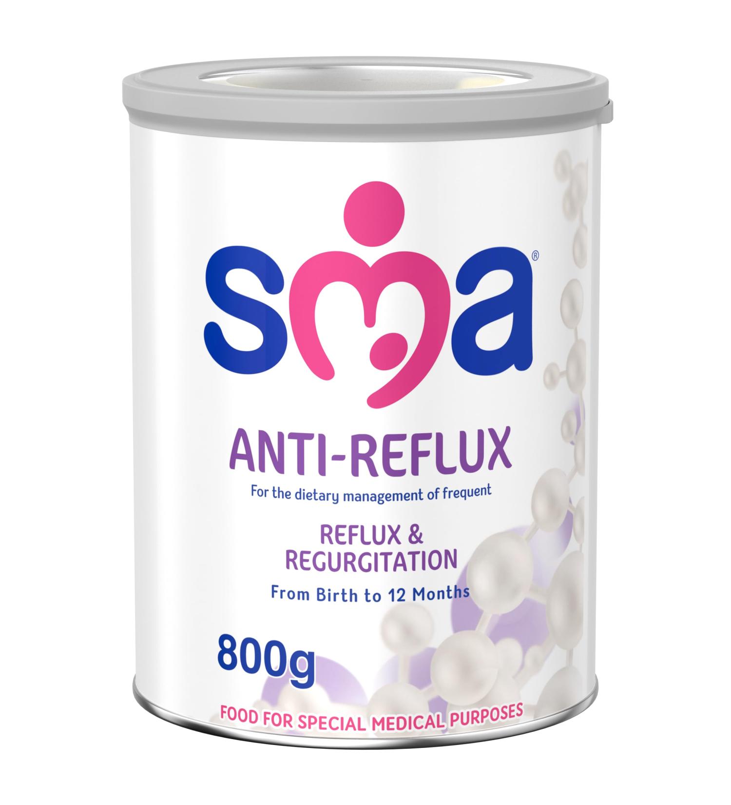 SMA Anti Reflux Baby Milk Powder Formula From Birth 800g (Pack of 1) - Buy Online on SooperMarket.com