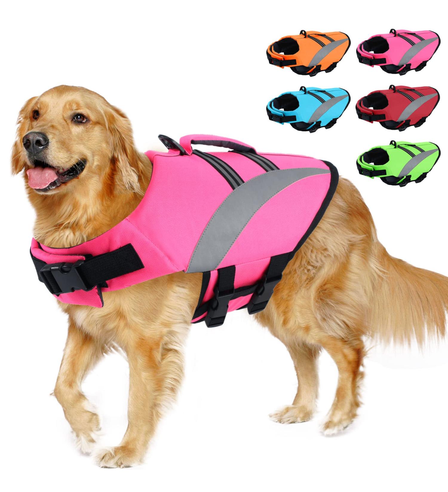Alagirls Small Dog Rescue Vest - Adjustable Ripstop Safety Preserver with High Buoyancy for Dogs - Buy Online on SooperMarket.com