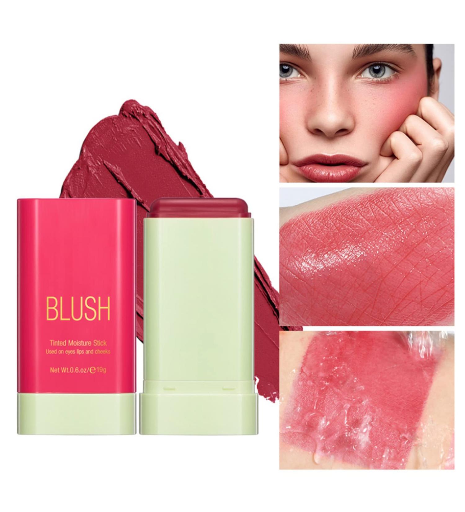 Ofanyia Cream Blush Stick - Multi-Use Lip and Cheek Tint - Velvet Matte Texture - Cruelty Free - (02# Hot Red) - Buy Online on SooperMarket.com