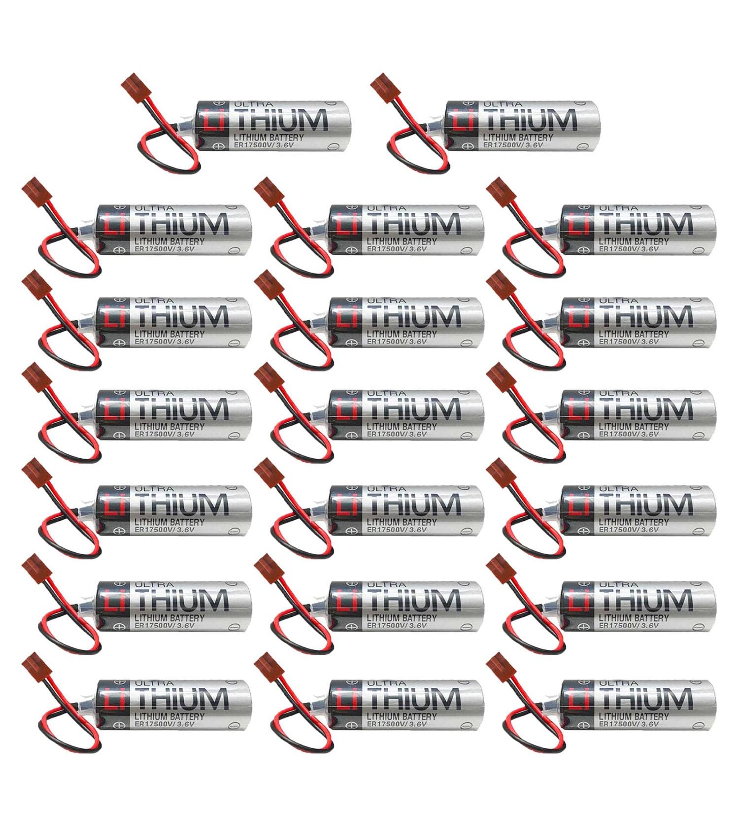 Buy 20 Pack ER6VCT ER6V/3.6V PLC Battery for Robot OTC - 2000mAh Small Brown Plug | International Shipping Available - Buy Online on SooperMarket.com