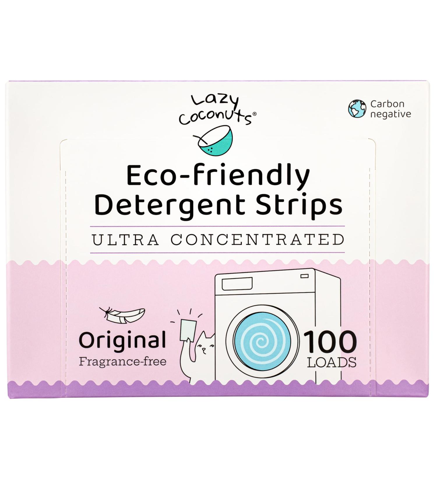 Eco-Friendly Plant Powered Laundry Detergent Strips - 100 Loads Fragrance-Free Ultra Concentrated Plastic-Free | Ideal for Home Travel & Camping - Buy Online on SooperMarket.com