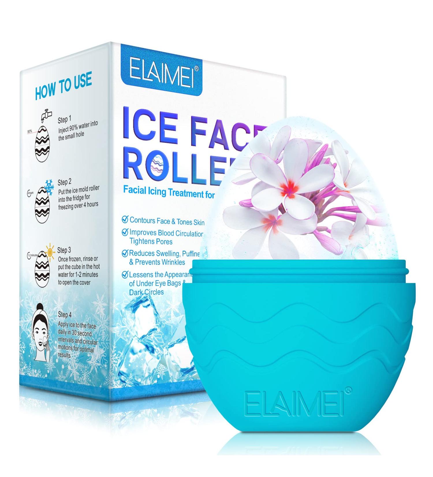 Ice Face Roller Mold - Reusable Silicone for Reducing Eye Bags & Dark Circles | Best Skin Care Tool - Buy Online on SooperMarket.com