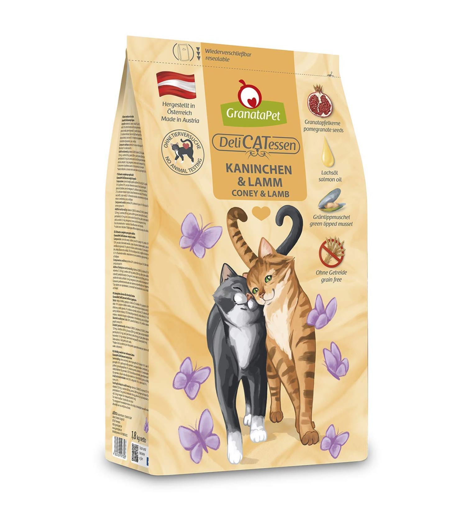 Granapet Delicatessen Rabbit & Lamb Dry Cat Food | Grain-Free Sugar-Free | 300g - Tasty Adult Feed - Buy Online on SooperMarket.com