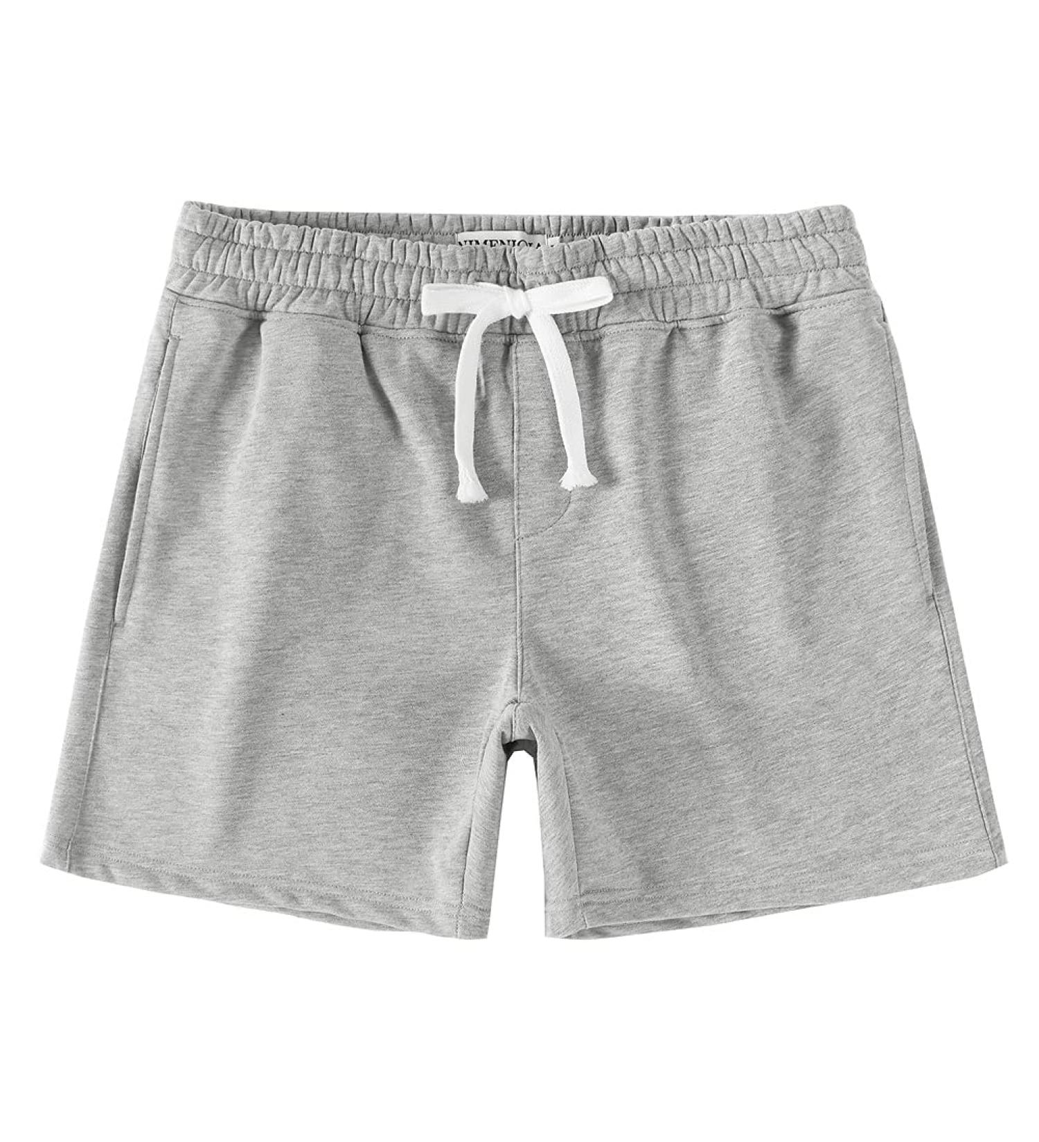 NIMENJOJA Mens 5.5 Athletic Gym Shorts - Grey Zipper Pocket Sweat Shorts - Buy Online on SooperMarket.com