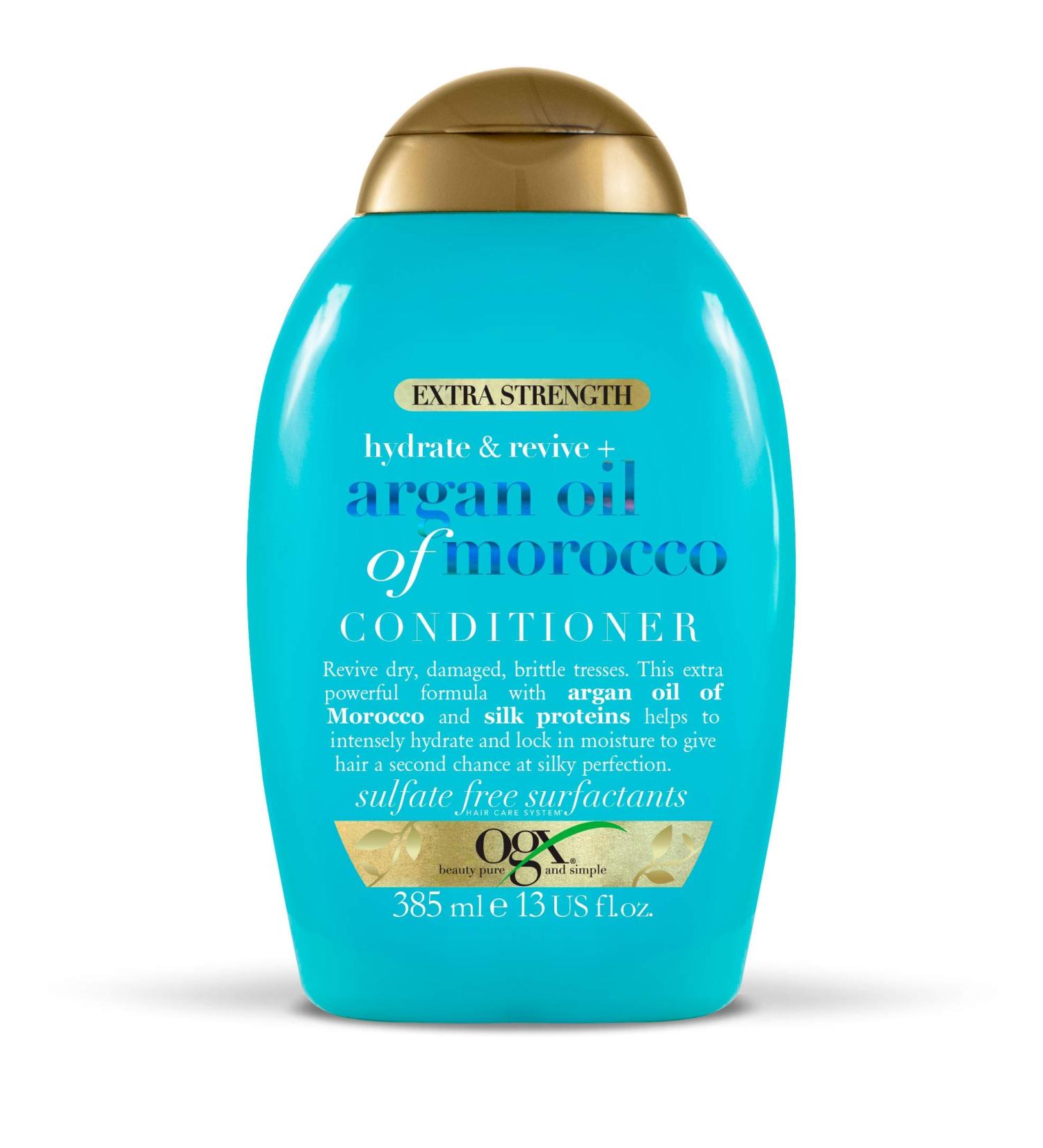 OGX Argan Oil of Morocco Extra Strength Conditioner 385ml - For Dry, Damaged Hair - Buy Online on SooperMarket.com