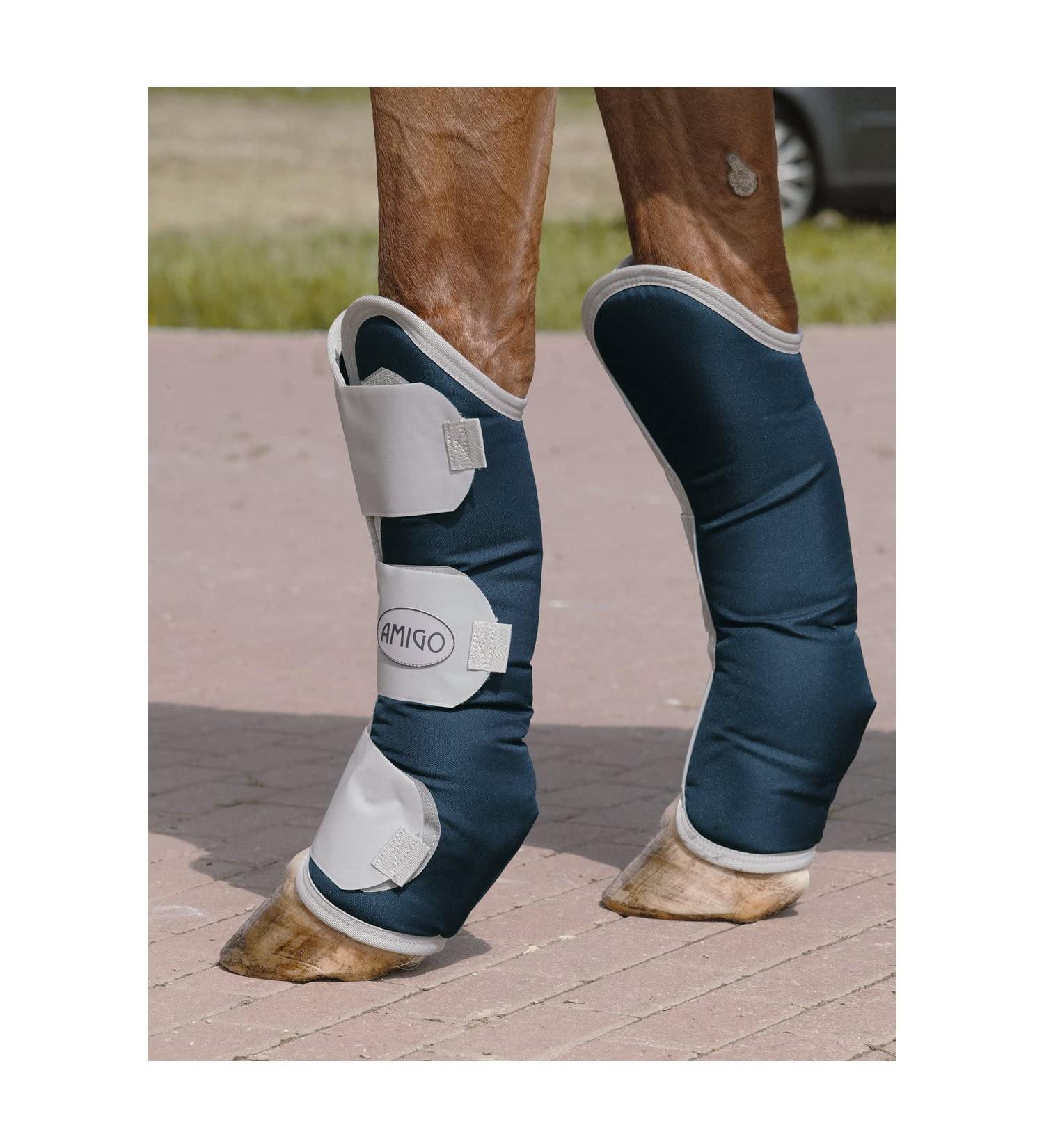 Horseware Amigo Ripstop Travel Boots Navy/Silver Cob