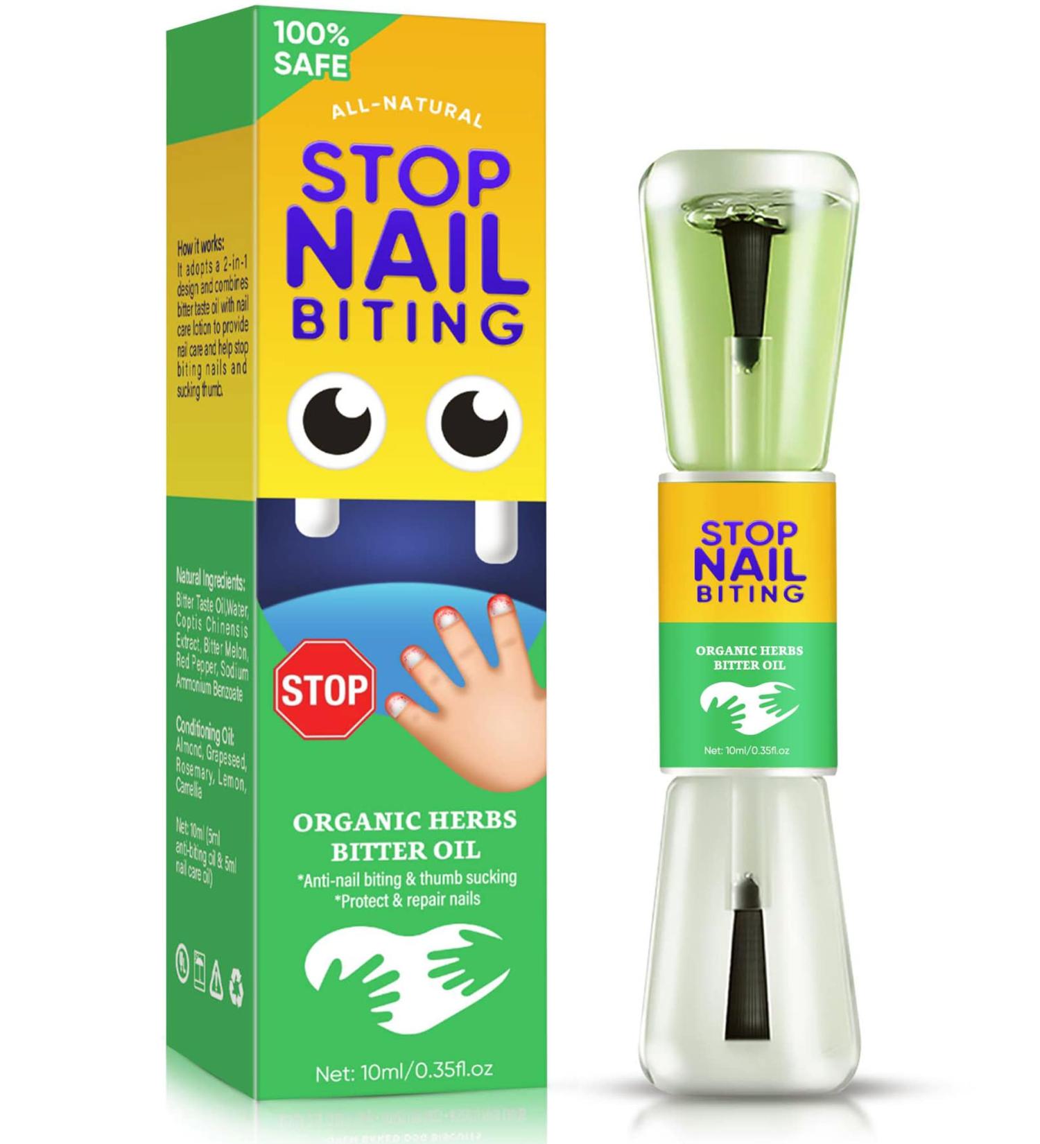 Kids' Nail Biting Treatment | Stop Bad Habits Naturally with Bitter Taste Plant Extract | Safe & Effective - Buy Online on SooperMarket.com
