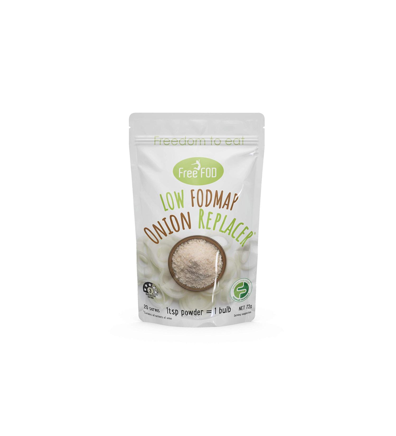 FreeFOD Onion Replacer 72g | Low FODMAP Onion Seasoning with Real Onion Oil | GMO-Free - Buy Online on SooperMarket.com