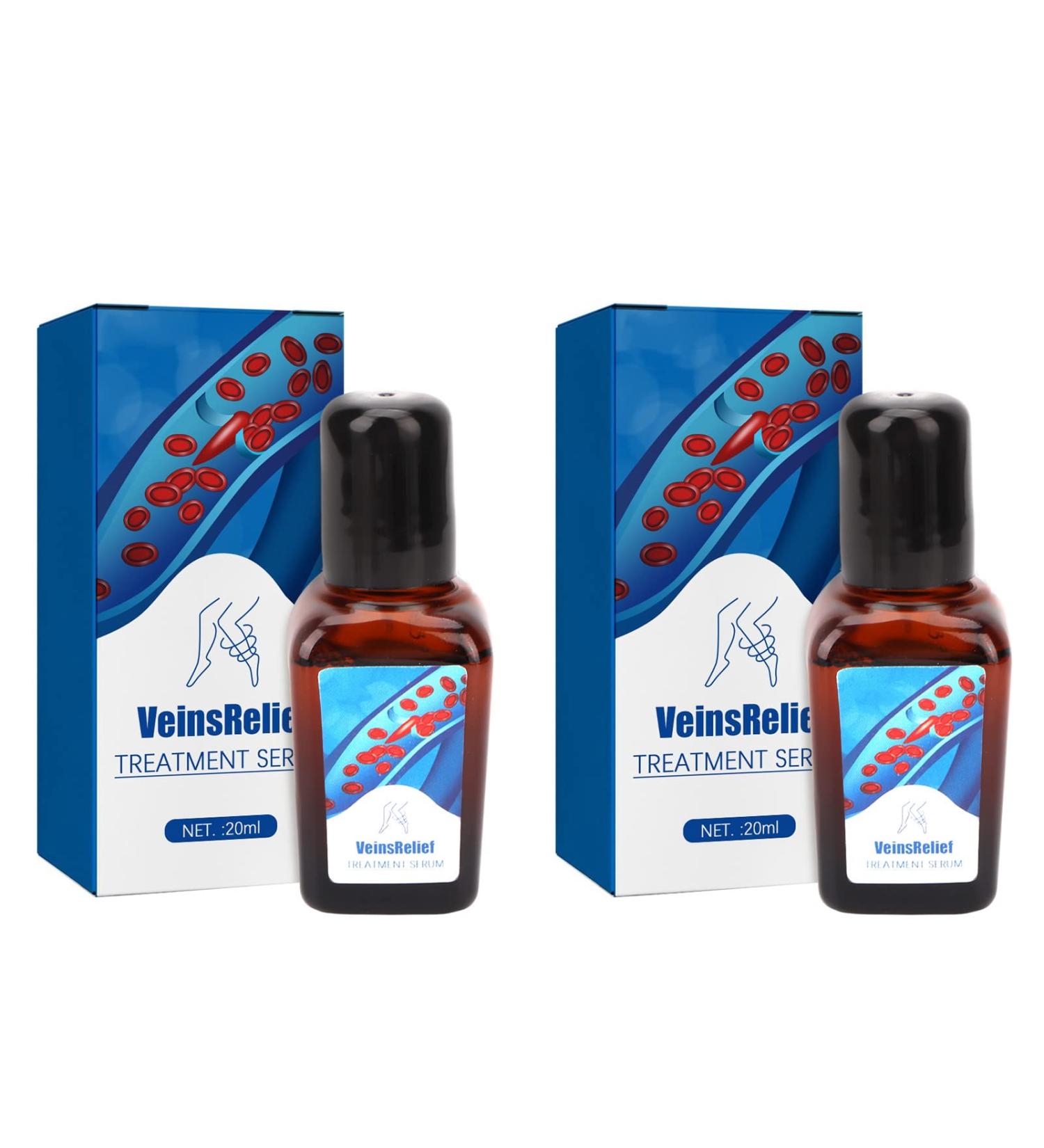 Varicose Vein Treatment Spray & Serum - 2 x 20ml for Spider Veins Relief | Effective Vein Care Cream - Buy Online on SooperMarket.com