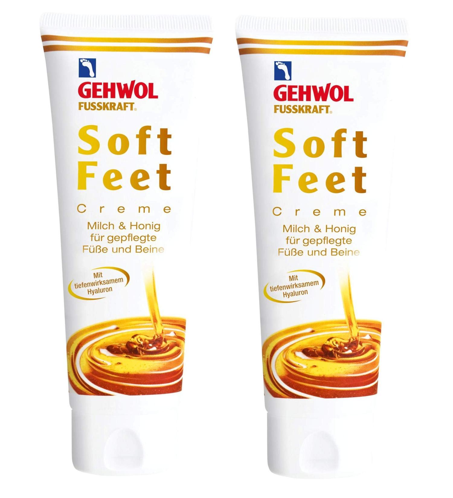GEHWOL Fusskraft Soft Feet Creme Cream 2 x 125 ml foot cream with hyaluronic acid