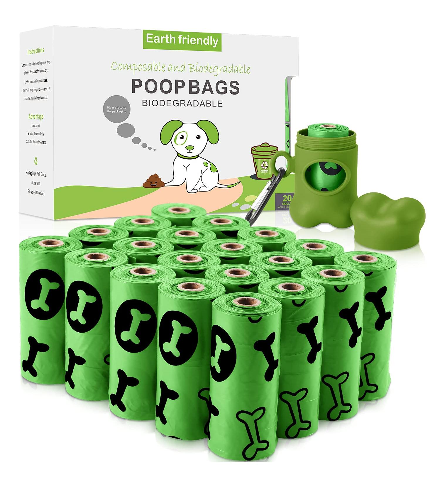 Nestling 300 Dog Poop Bags with Dispenser | Super Strong, Leak Proof & Biodegradable | Green Dog Waste Bags - Buy Online on SooperMarket.com
