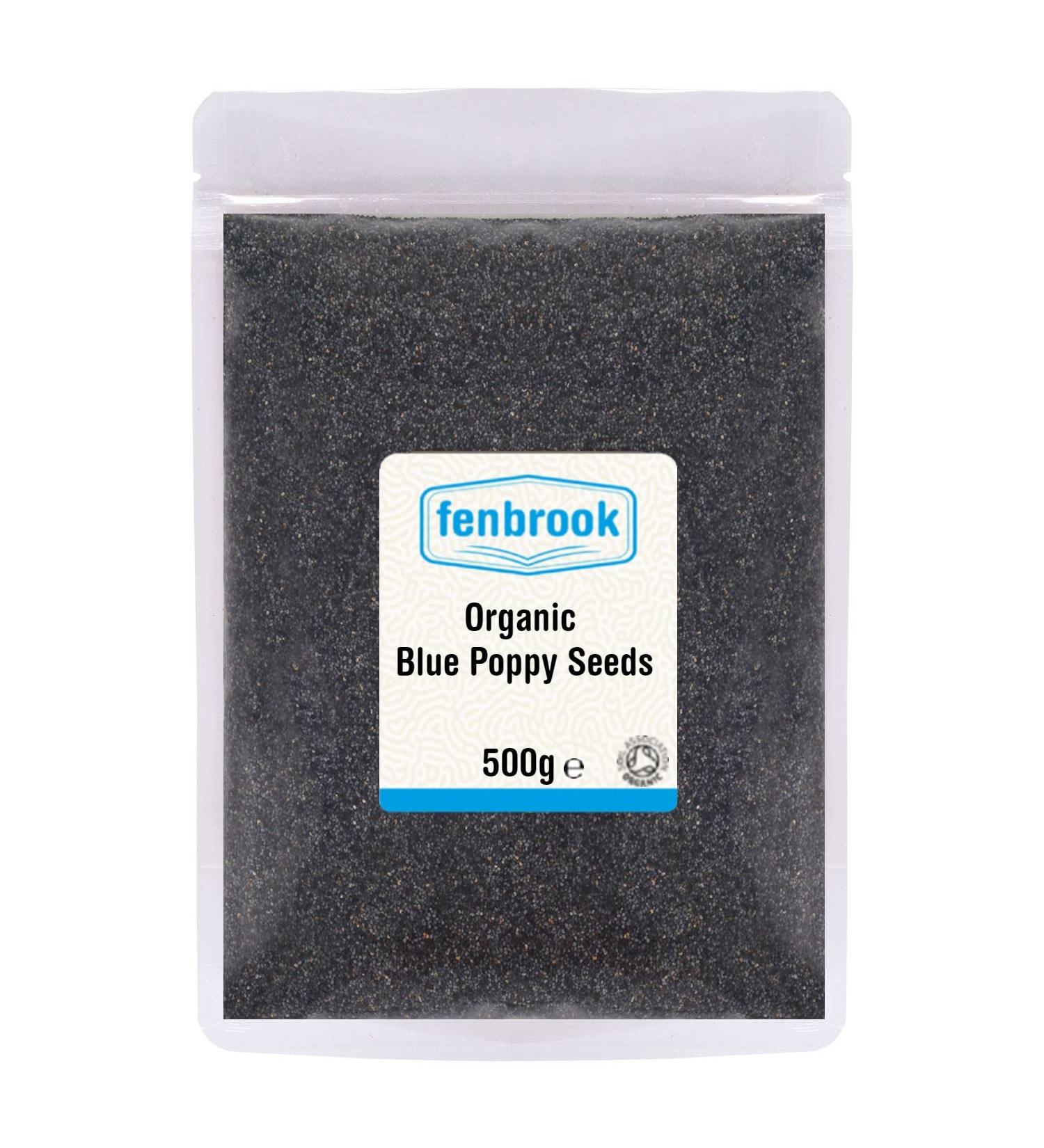 Organic Blue Poppy Seeds 500g Certified Organic by Fenbrook Organic - Buy Online on SooperMarket.com